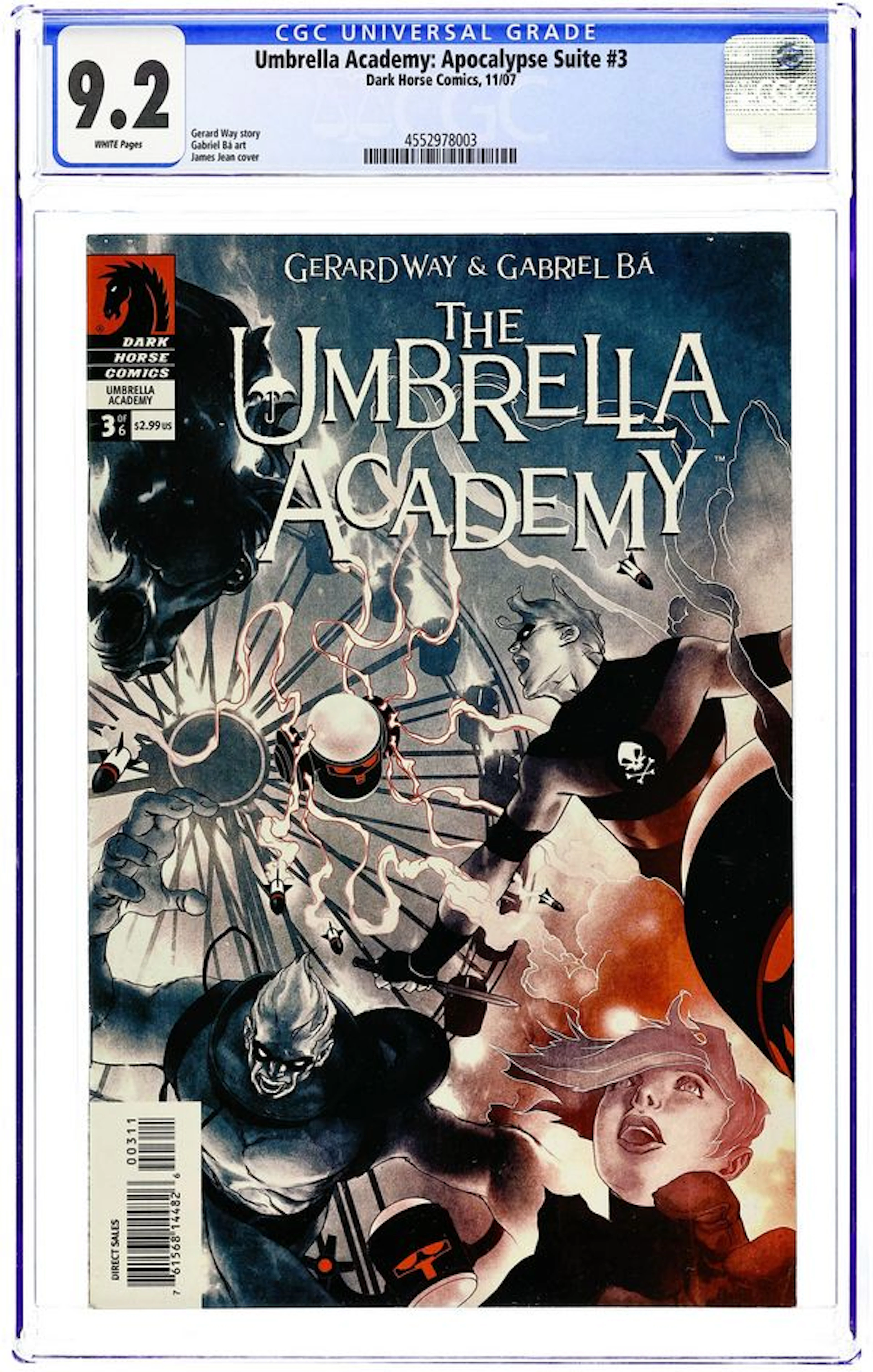 Umbrella Academy Apocalypse Suite (2007) 3 CGC 9.2