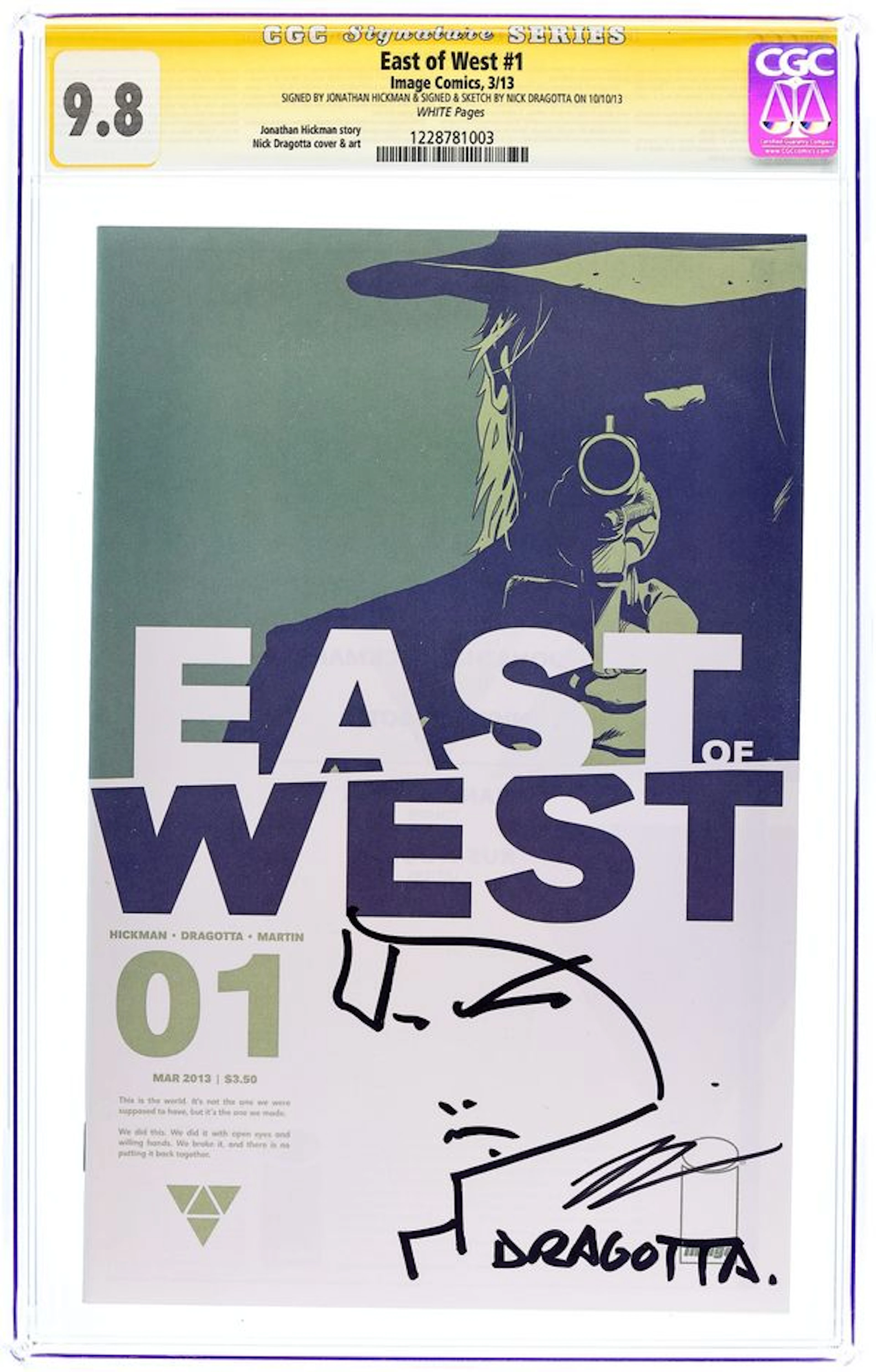 East of West (2013 Image) 1A CGC 9.8 SS Hickman/Dragotta