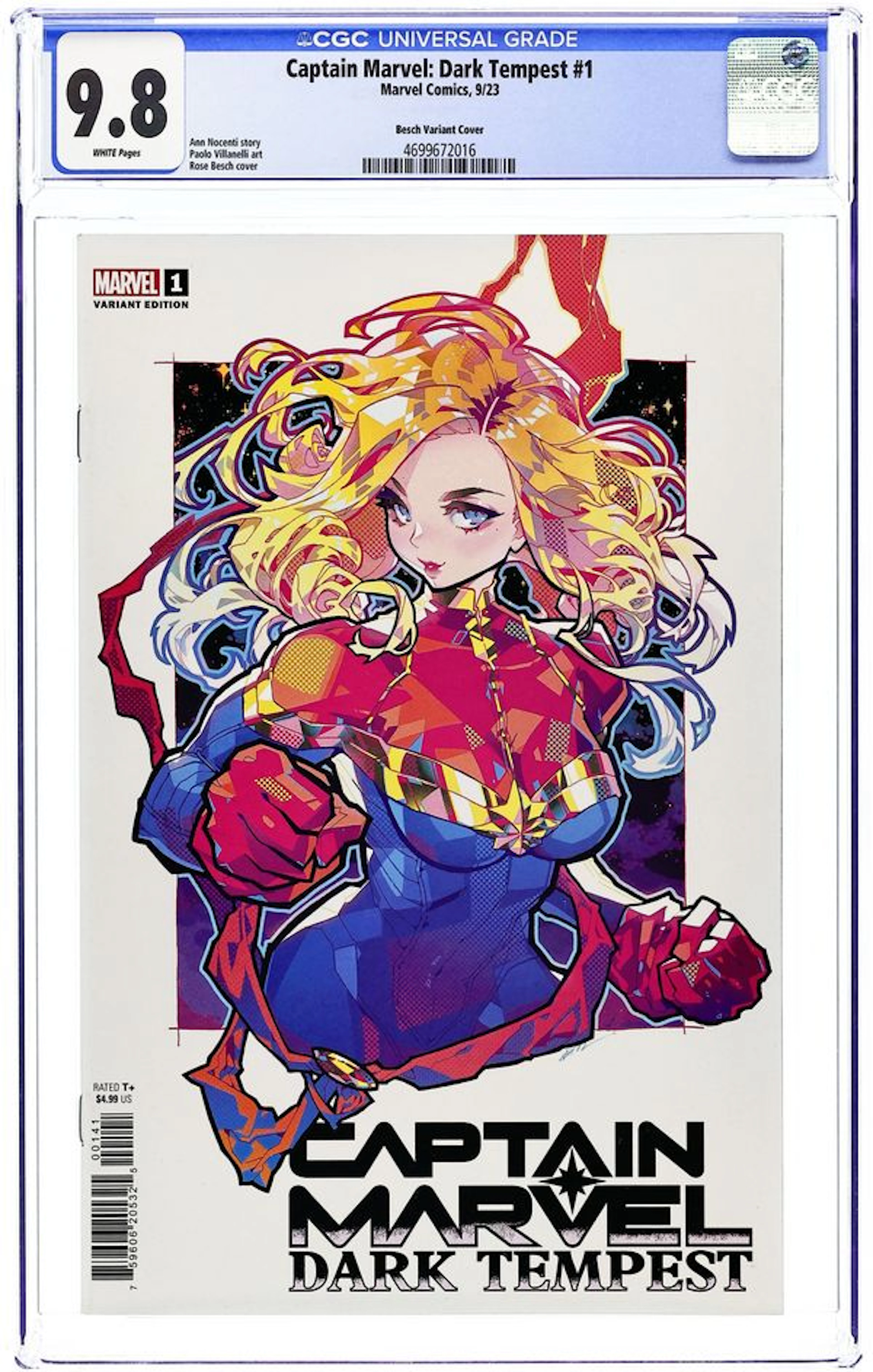 Captain Marvel Dark Tempest (2023 Marvel) 1D CGC 9.8