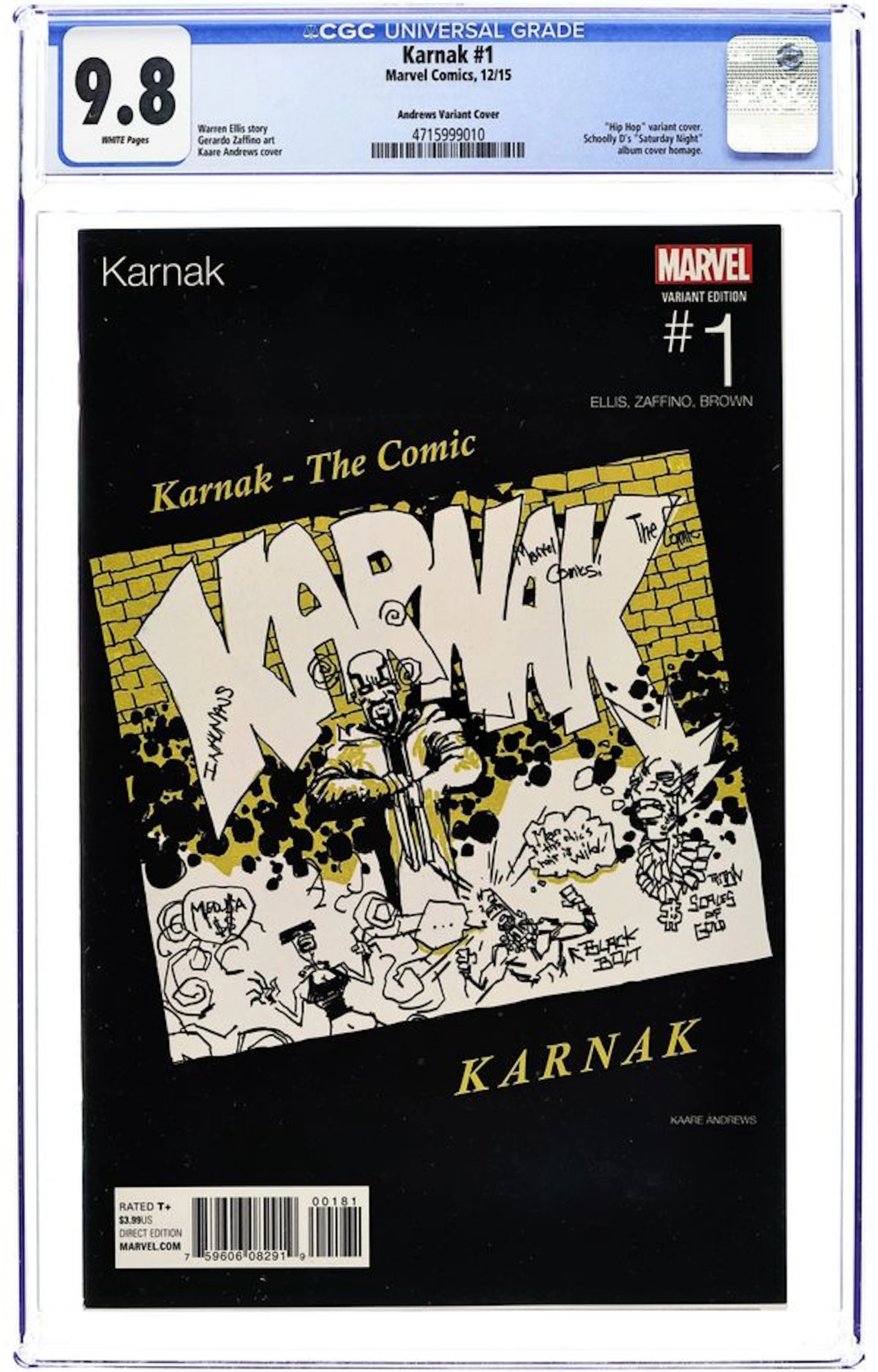 Karnak (2015 Marvel) 1G CGC 9.8