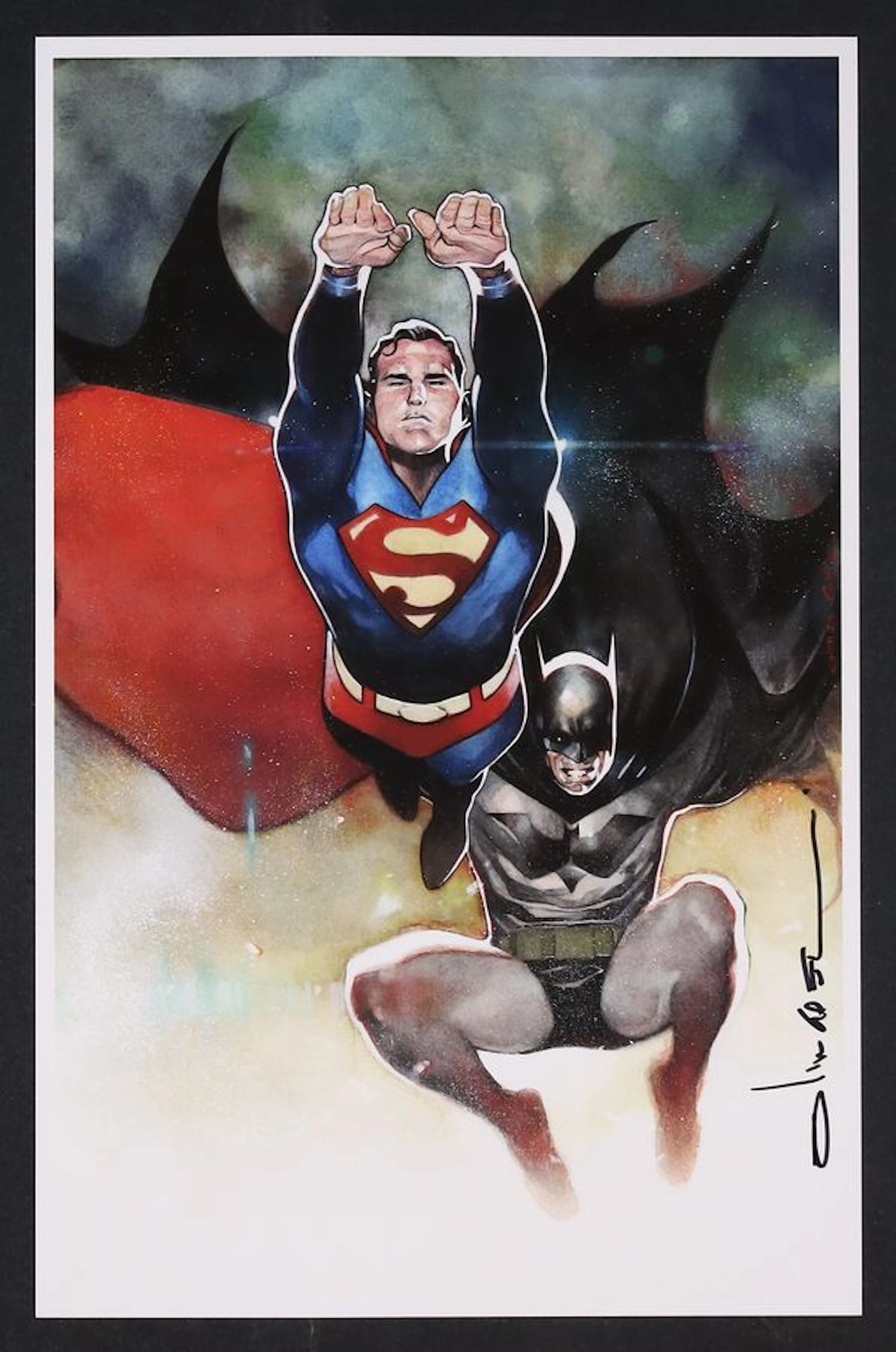 Batman Superman #4B (2020) Signed Cover Print by Olivier Coipel