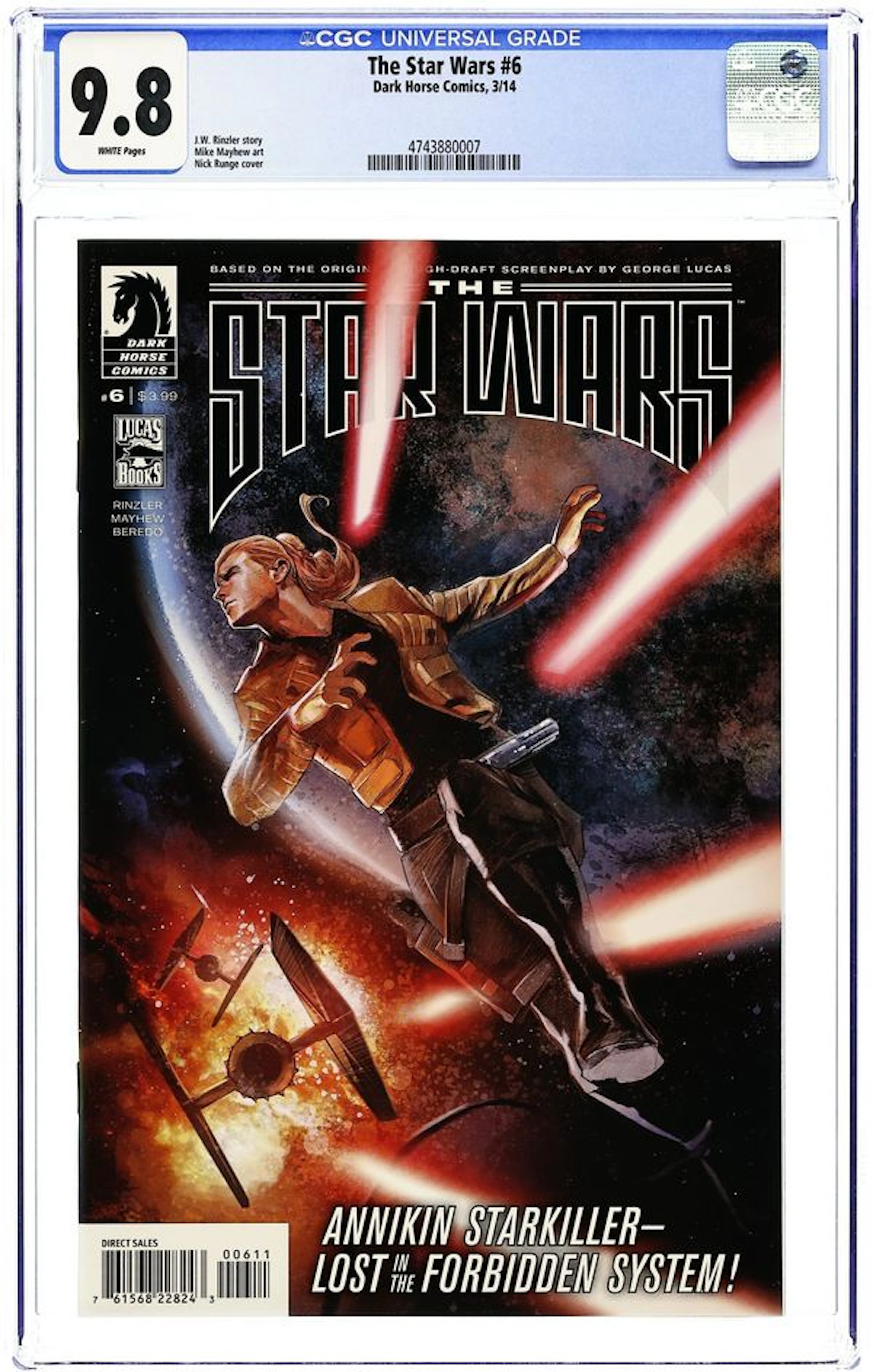 Star Wars (2013 Dark Horse) Lucas Draft 6 CGC 9.8