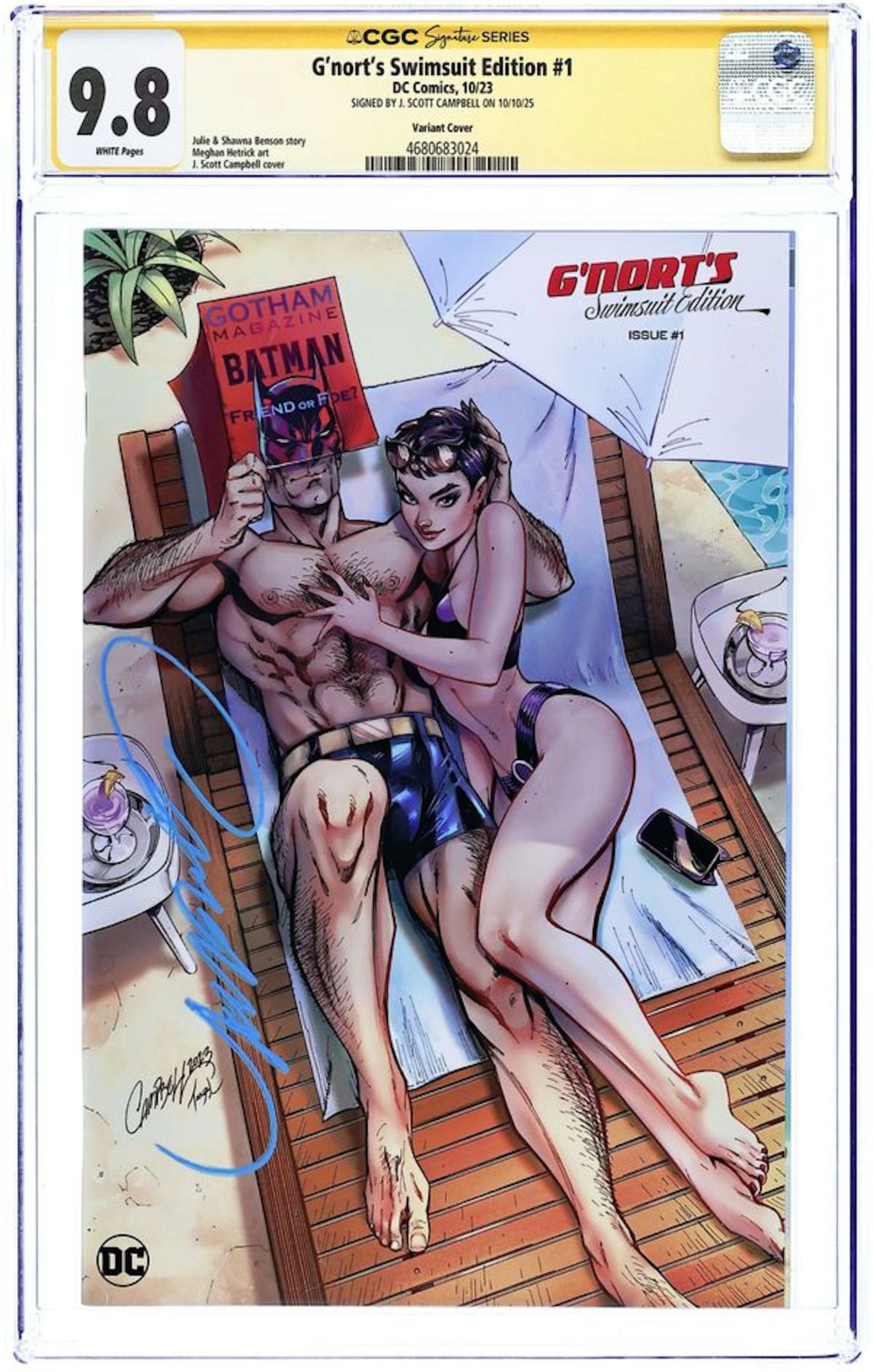 G'nort's Swimsuit Edition (2023 DC) 1B CGC 9.8 SS Campbell
