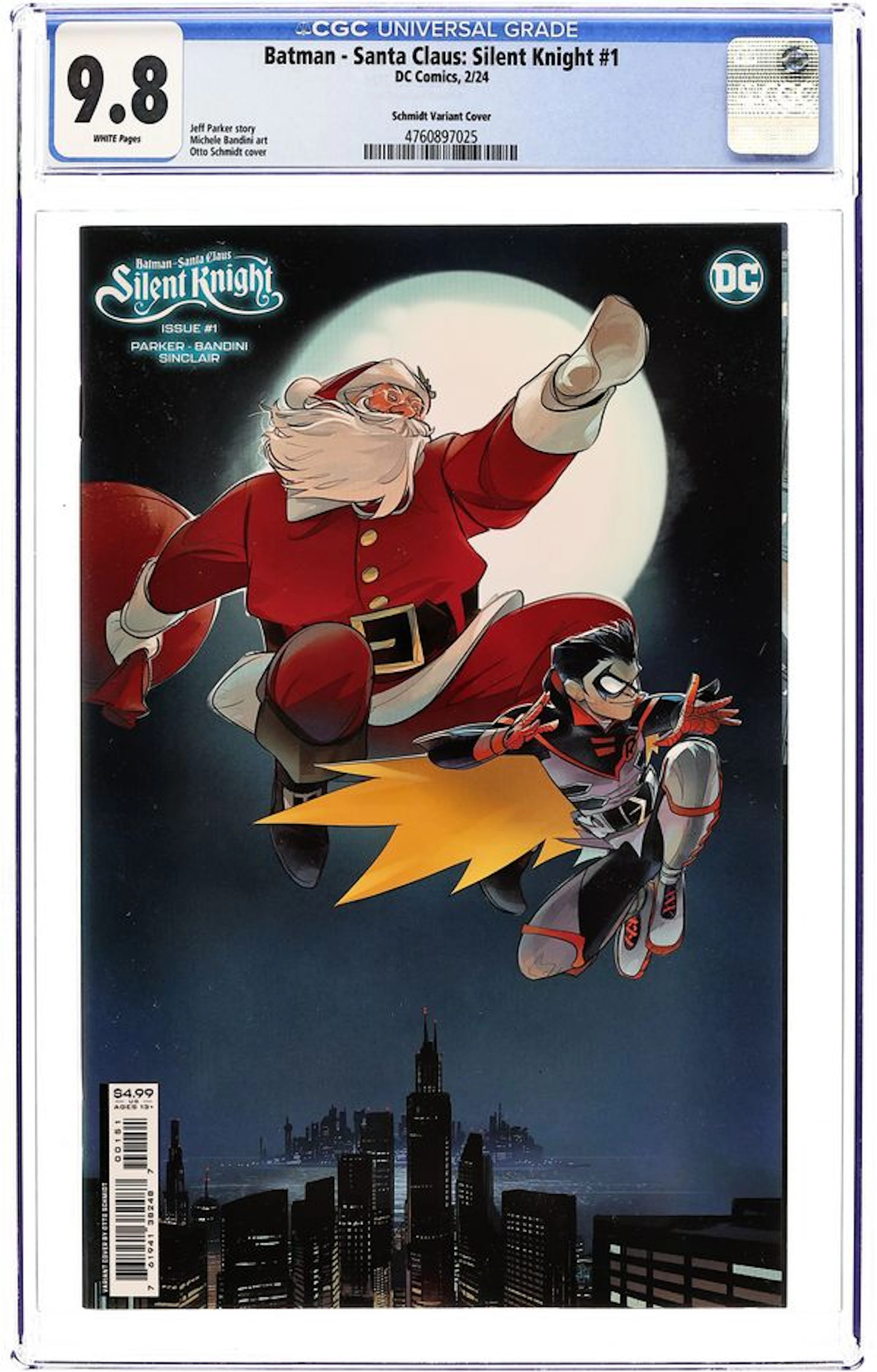 Batman Santa Claus Silent Knight (2024 DC) 1C CGC 9.8