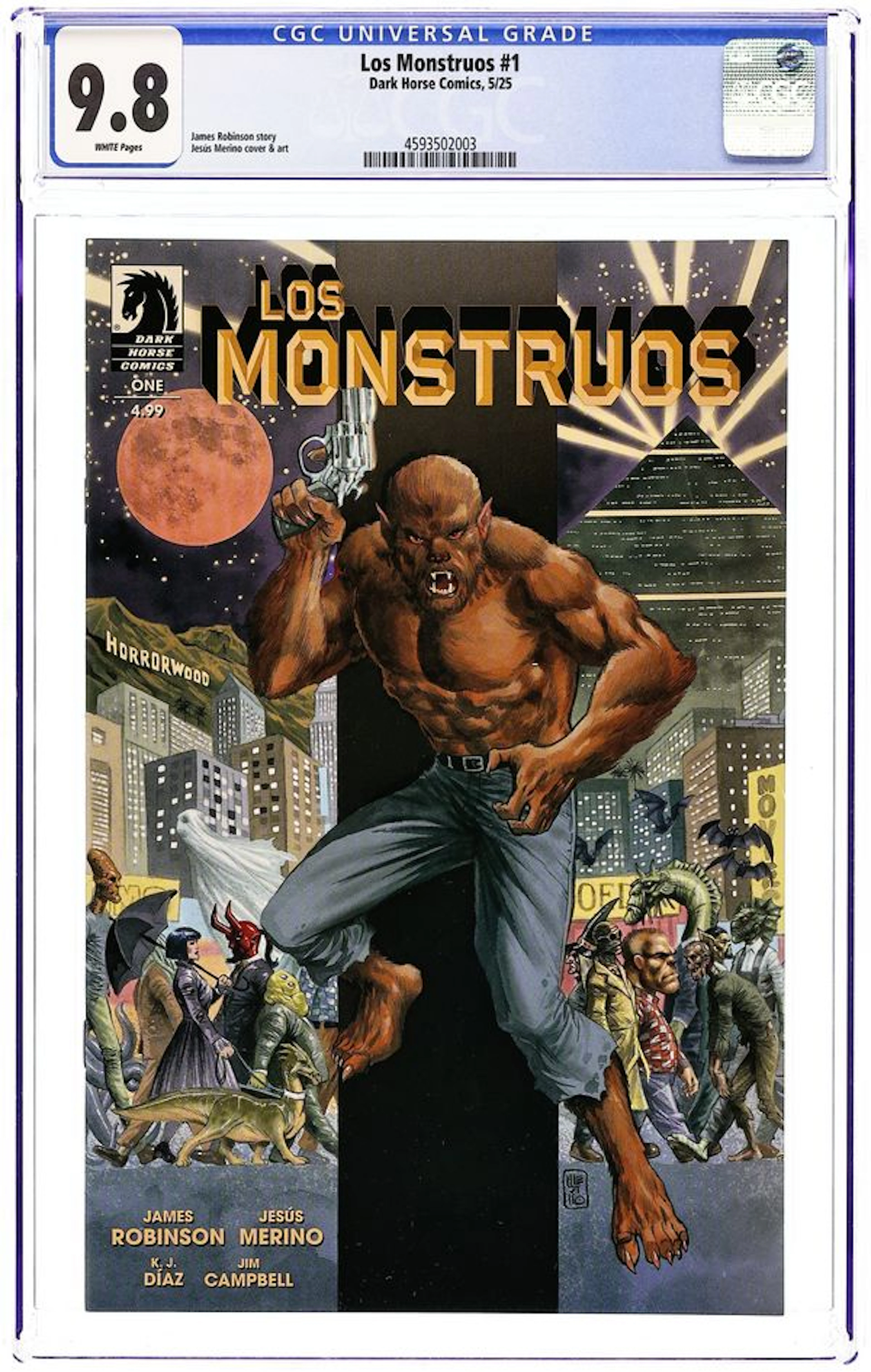 Los Monstruos (2025 Dark Horse) 1A CGC 9.8