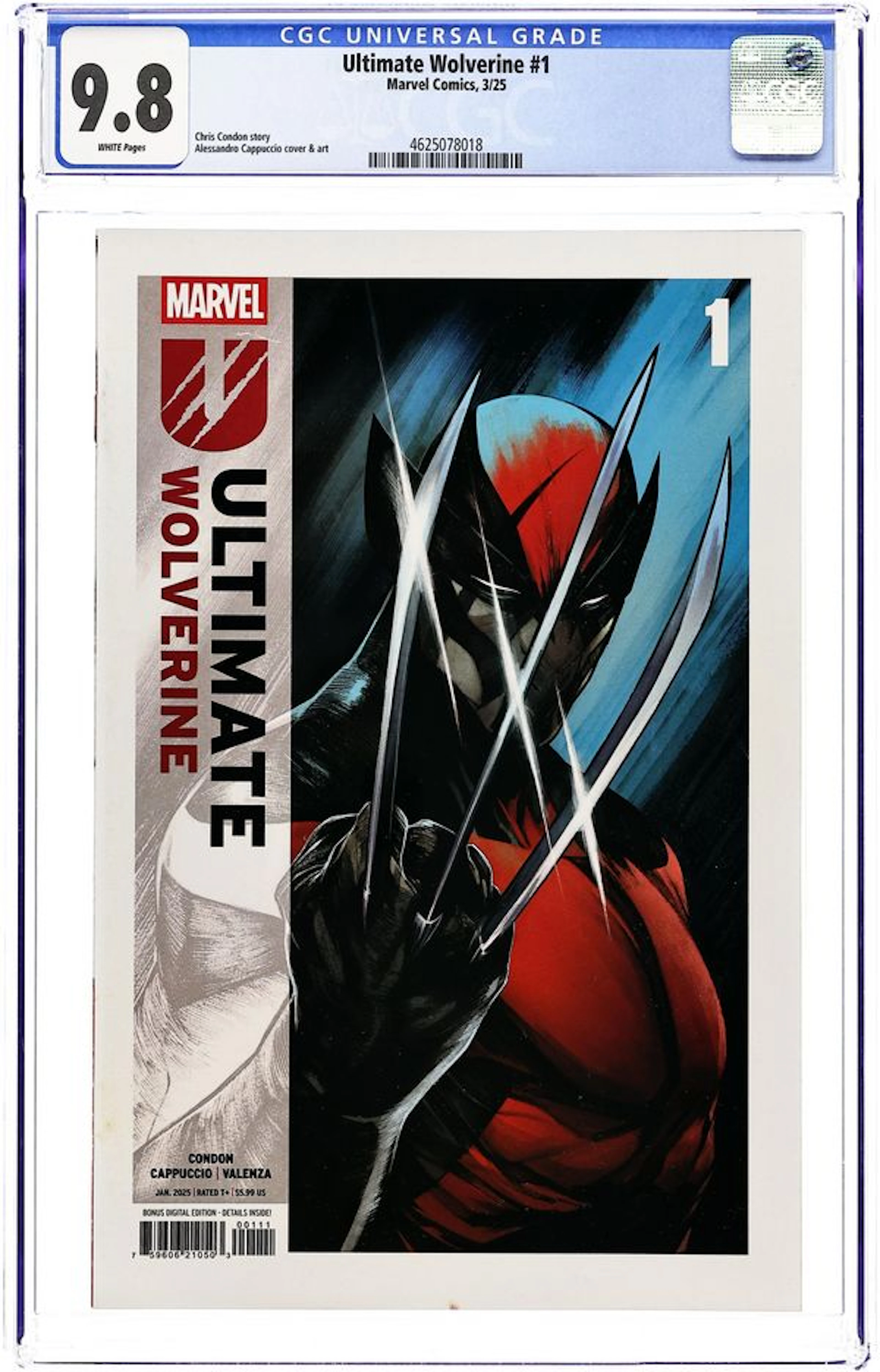 Ultimate Wolverine (2025 Marvel) 1A CGC 9.8