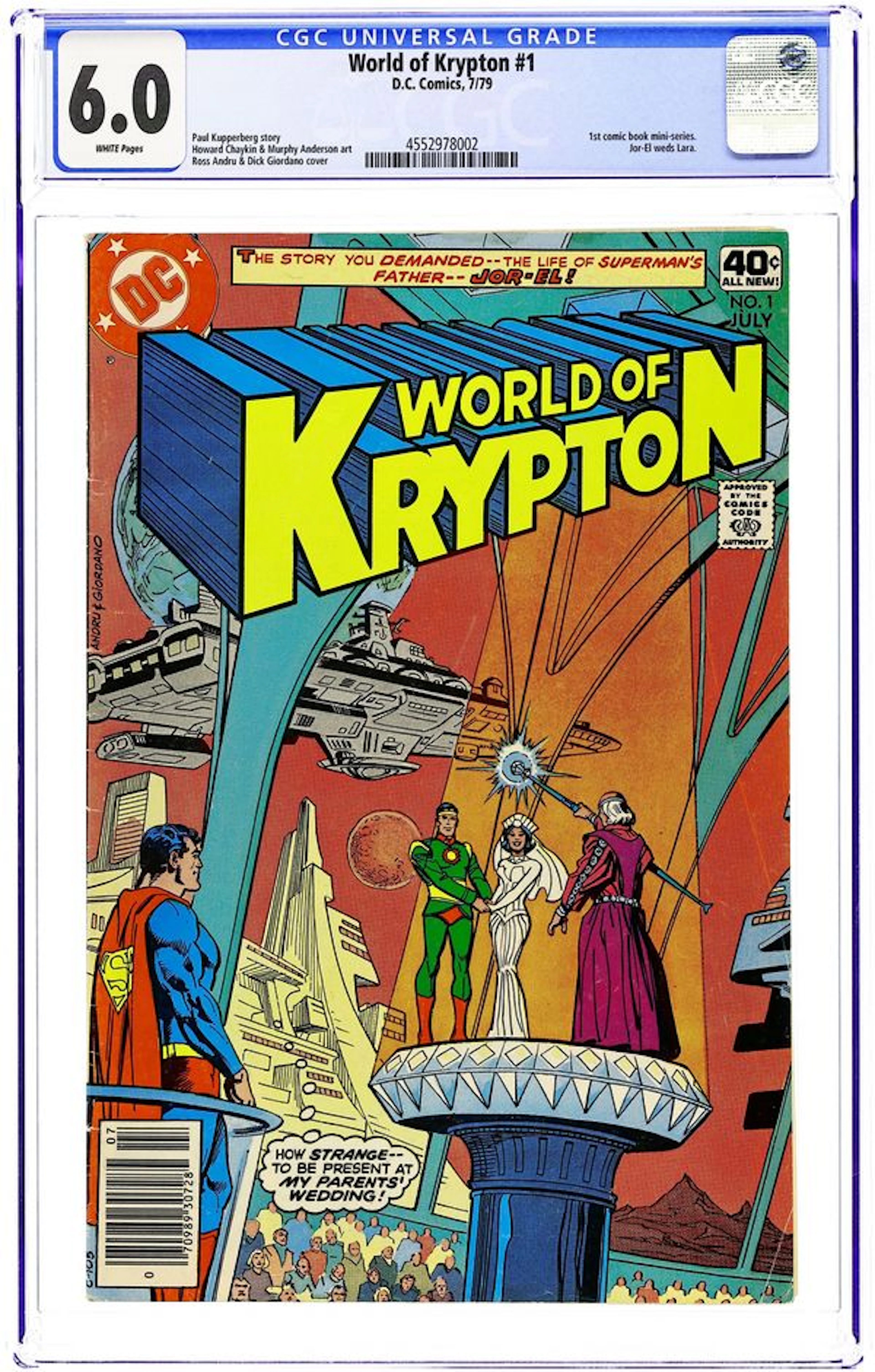 World of Krypton (1979 1st Series) 1 CGC 6.0