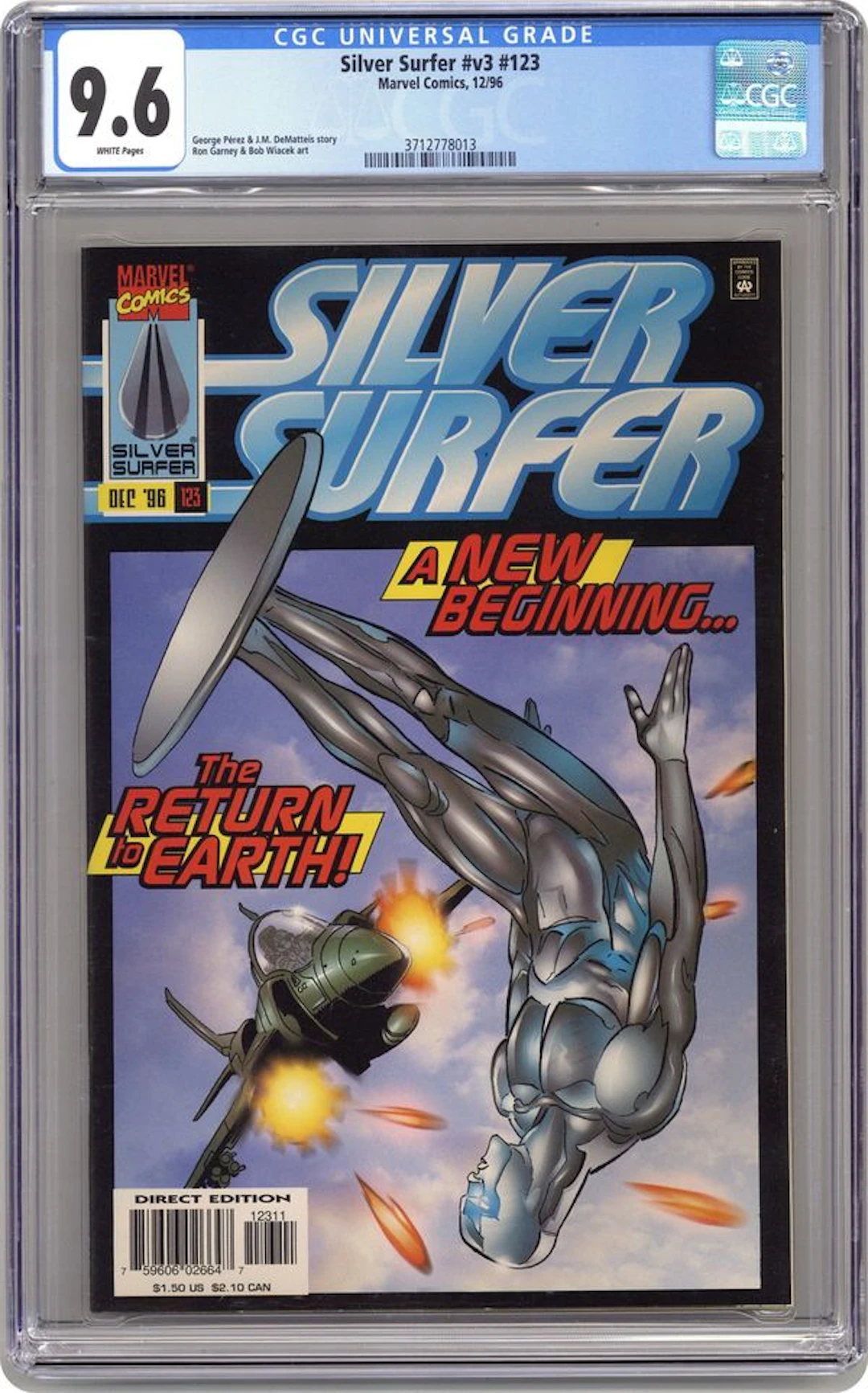 Silver Surfer (1987 2nd Series) 123 CGC 9.6
