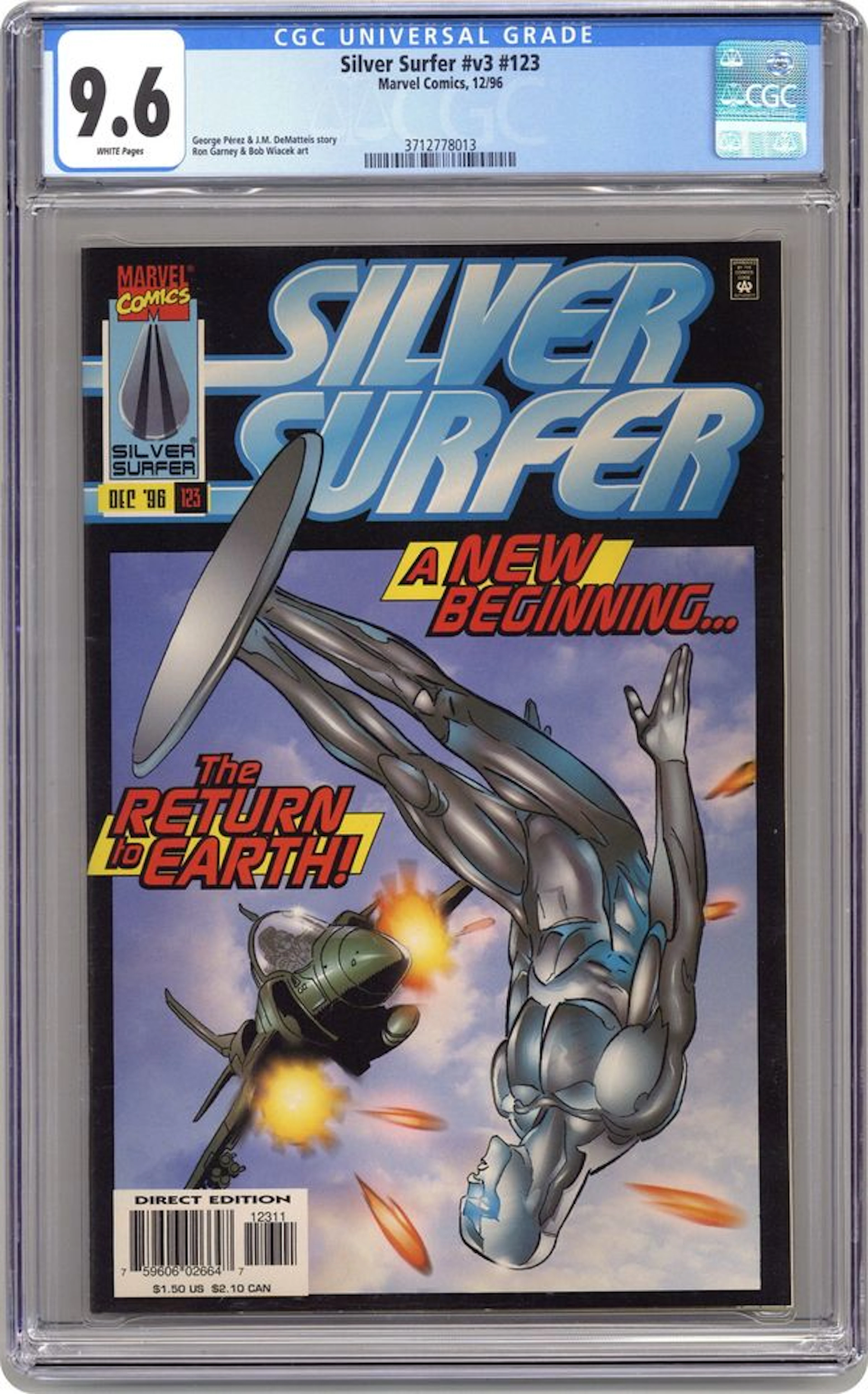 Silver Surfer (1987 2nd Series) 123 CGC 9.6