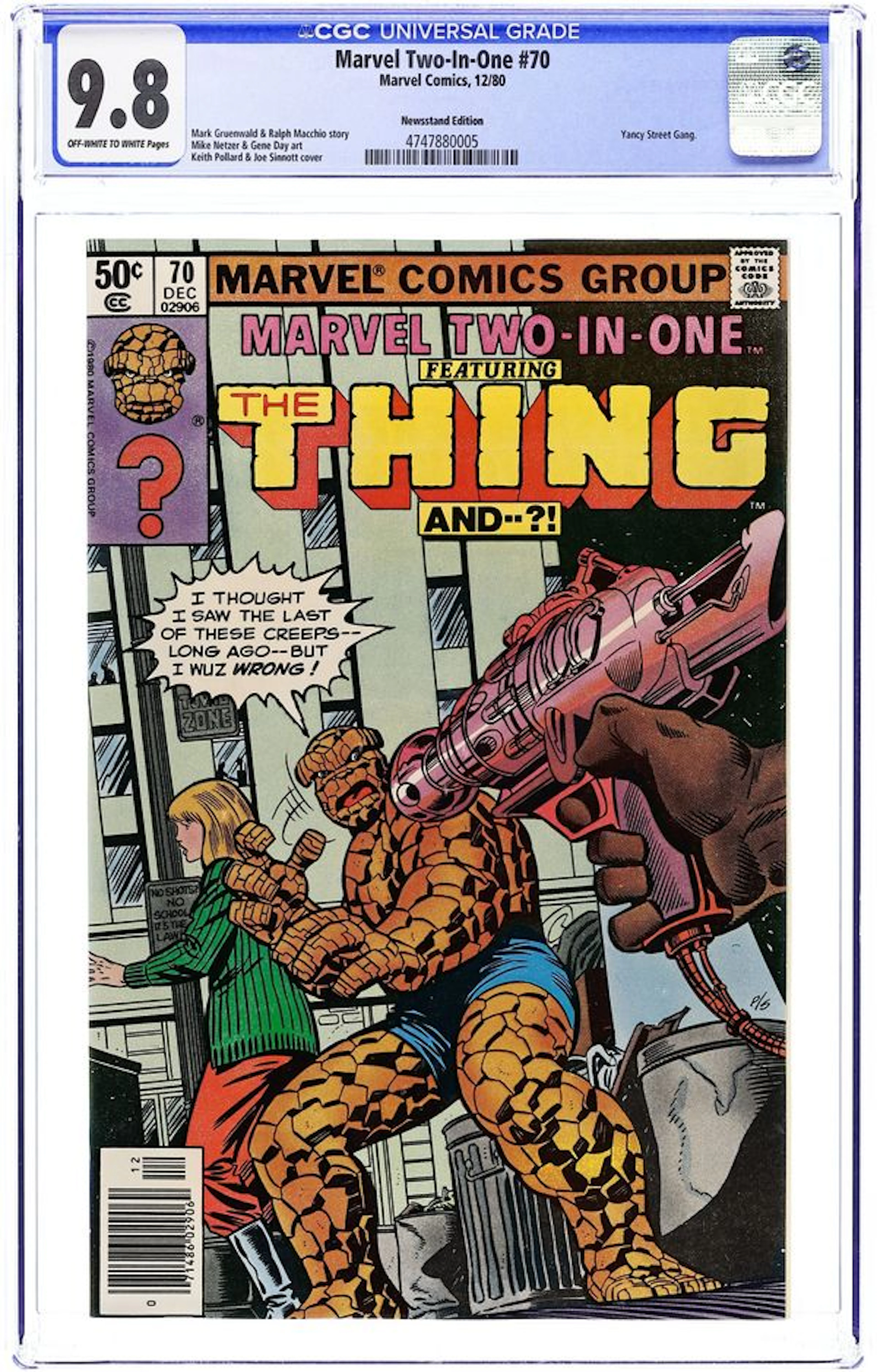 Marvel Two-in-One (1974 1st Series) 70N CGC 9.8
