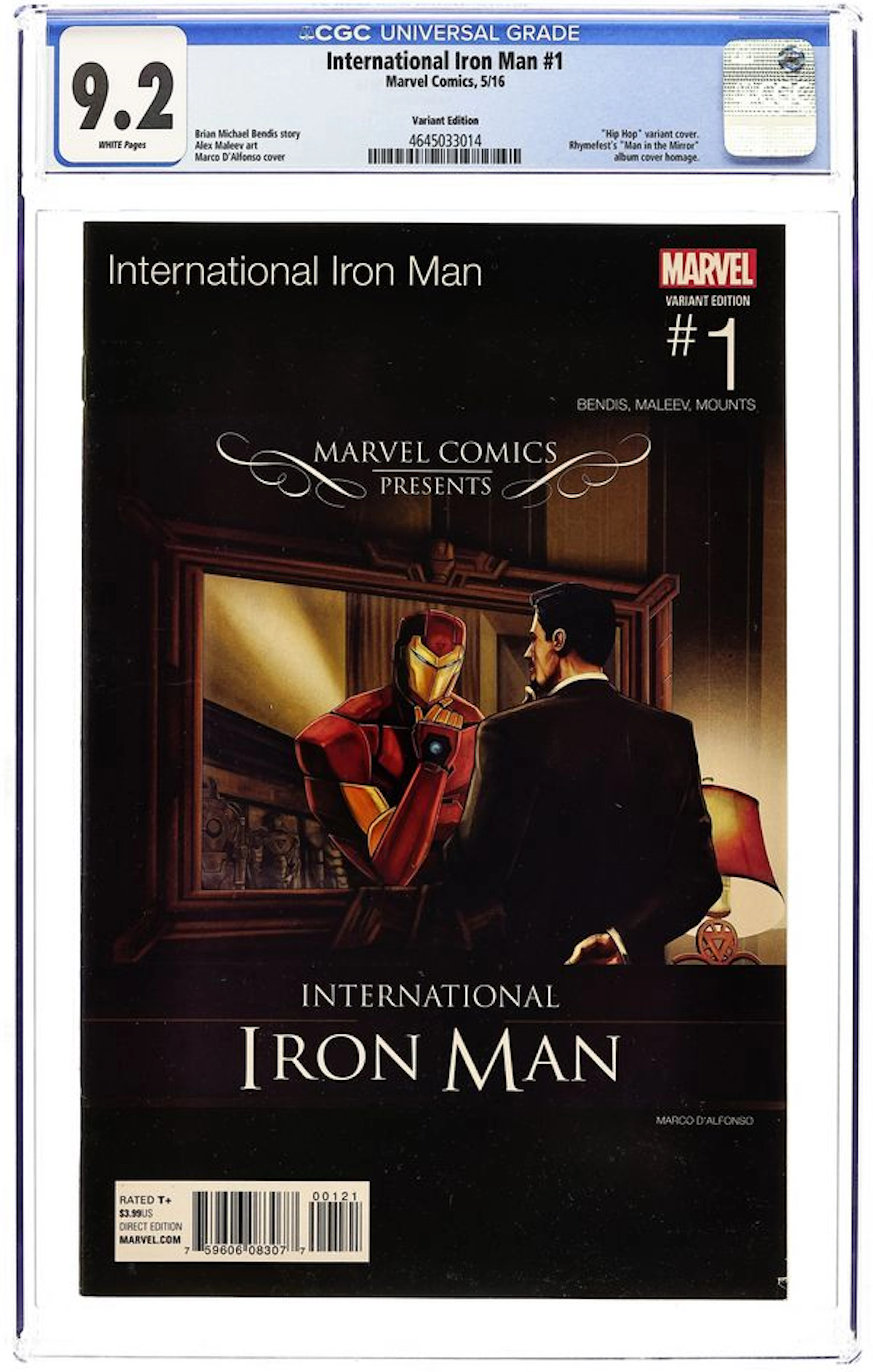 International Iron Man (2016) 1D CGC 9.2
