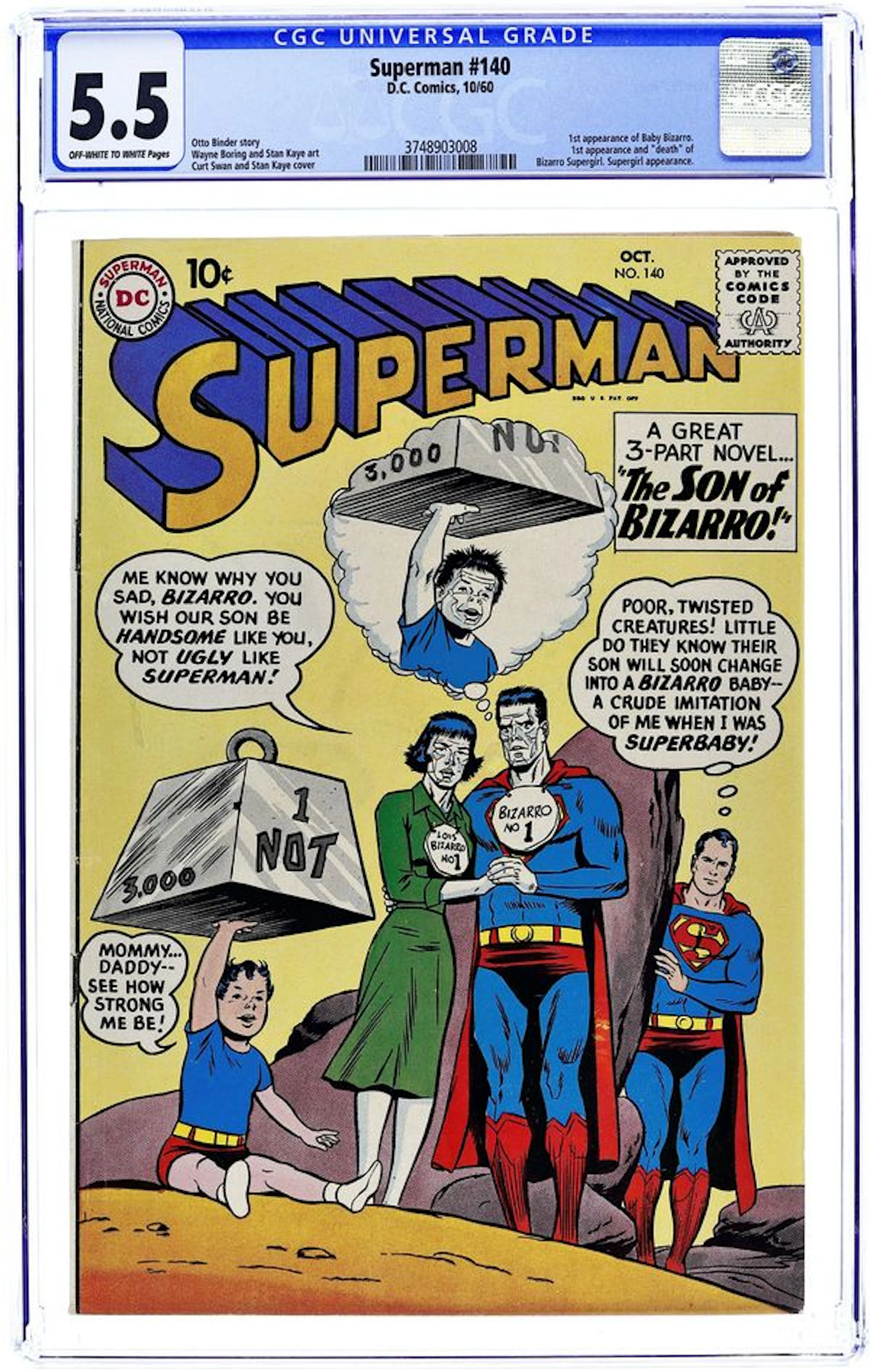 Superman (1939 1st Series) 140 CGC 5.5