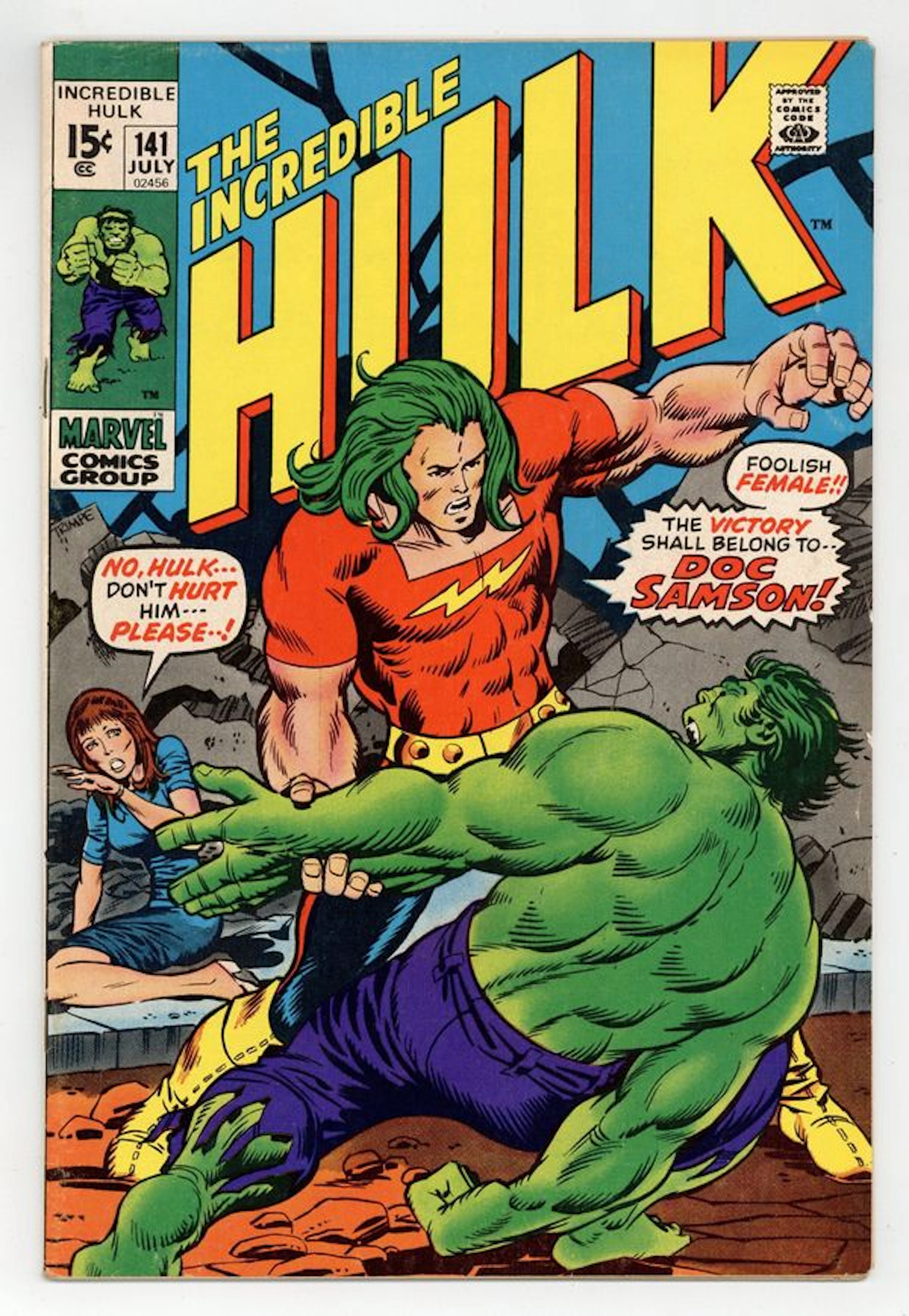 Incredible Hulk (1962 Marvel 1st Series) 141 FN- 5.5