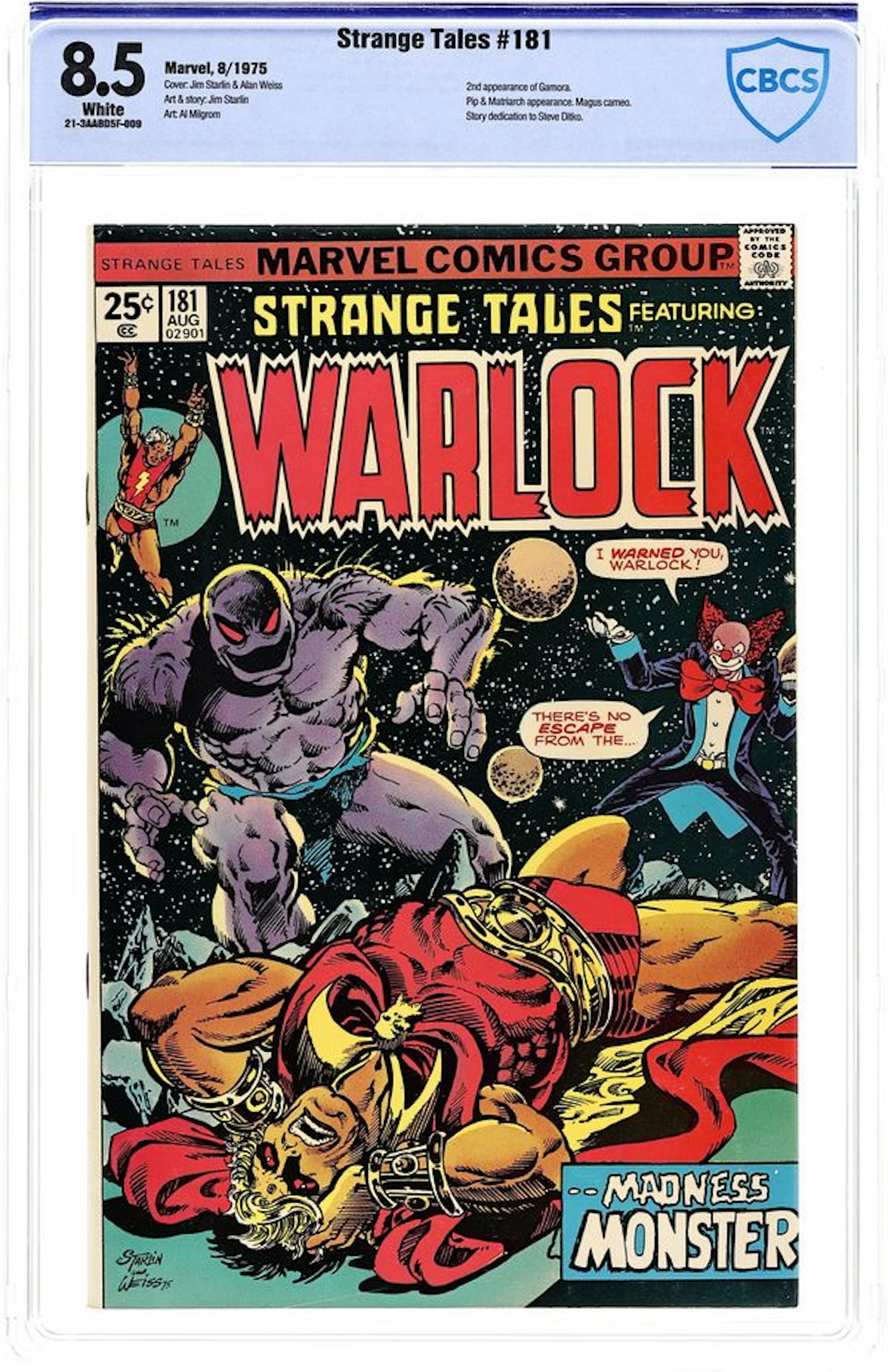 Strange Tales (1951 1st Series) 181 CBCS 8.5