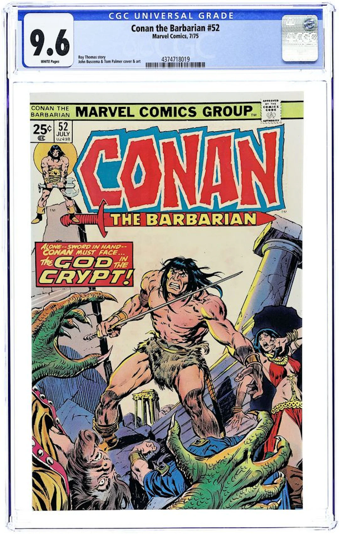 Conan the Barbarian (1970 Marvel) 52 CGC 9.6