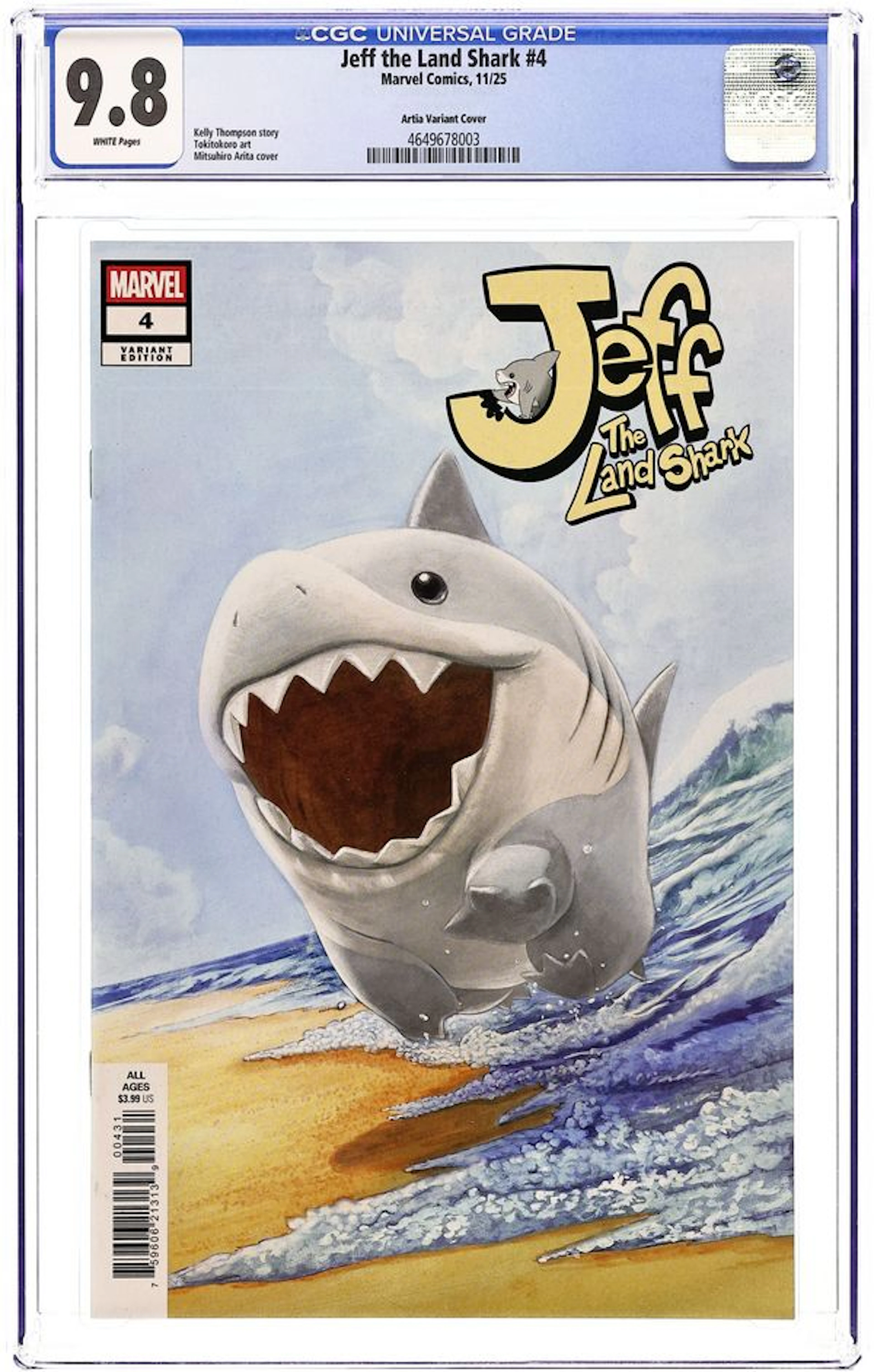 Jeff the Landshark (2025 Marvel) 4C CGC 9.8