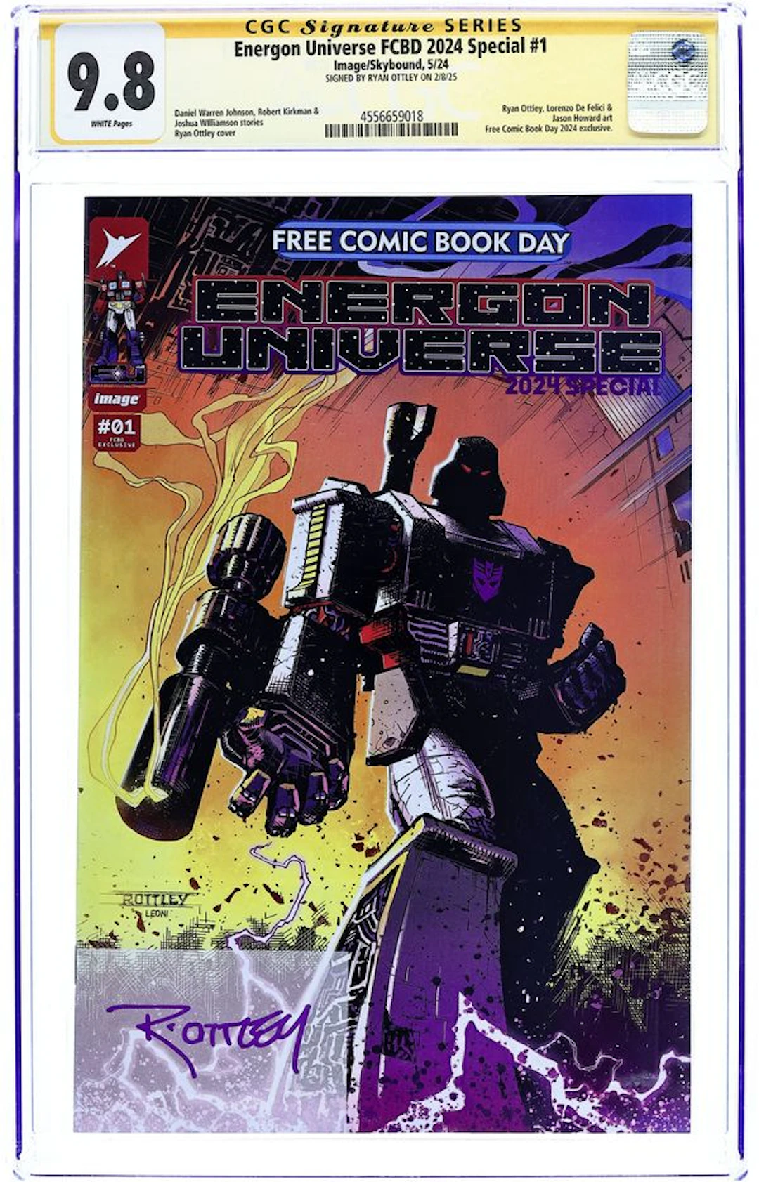 Energon Universe Special (2024 Image) FCBD 1 CGC 9.8 SS Ottley