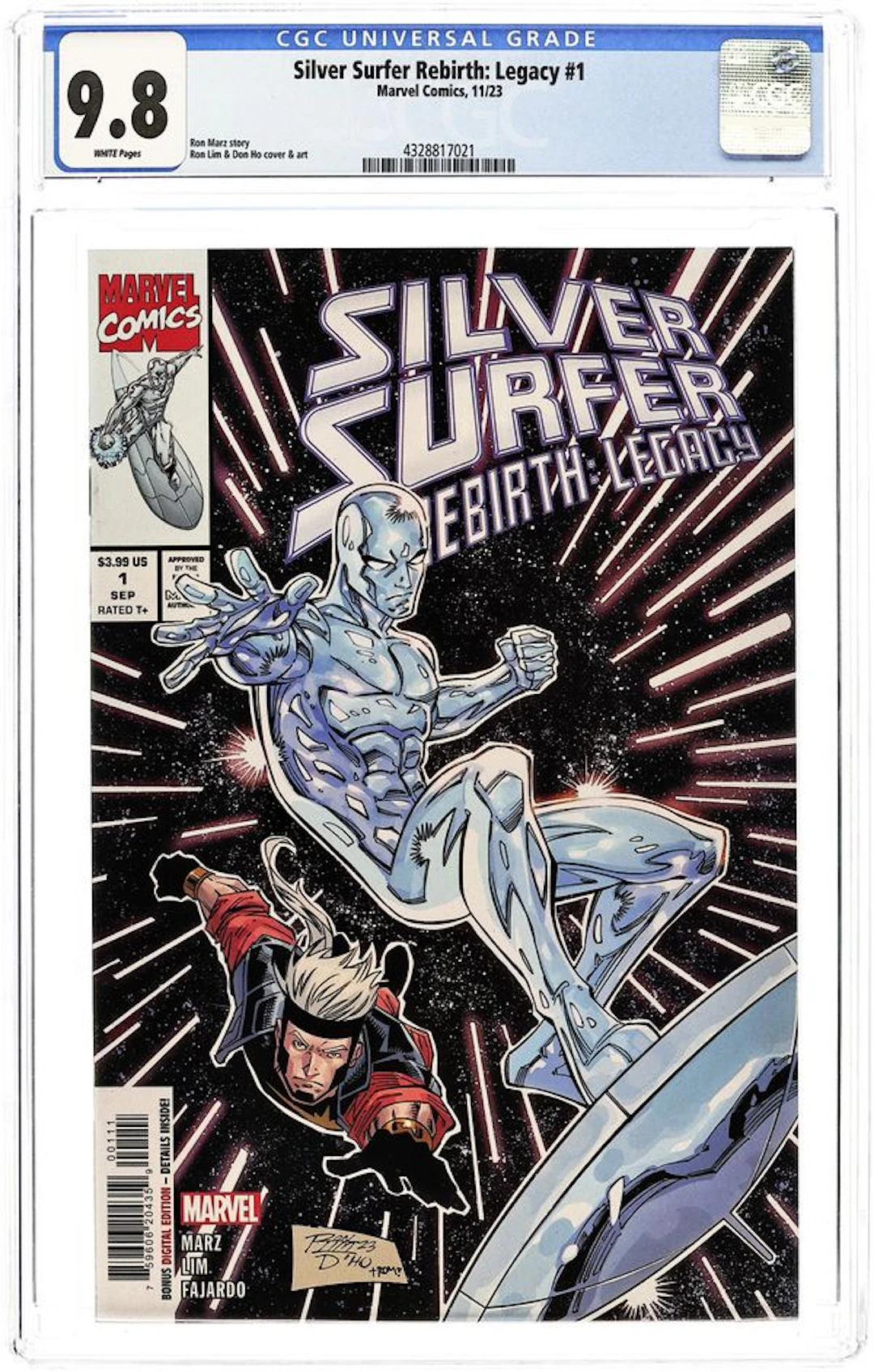 Silver Surfer Rebirth Legacy (2023 Marvel) 1A CGC 9.8
