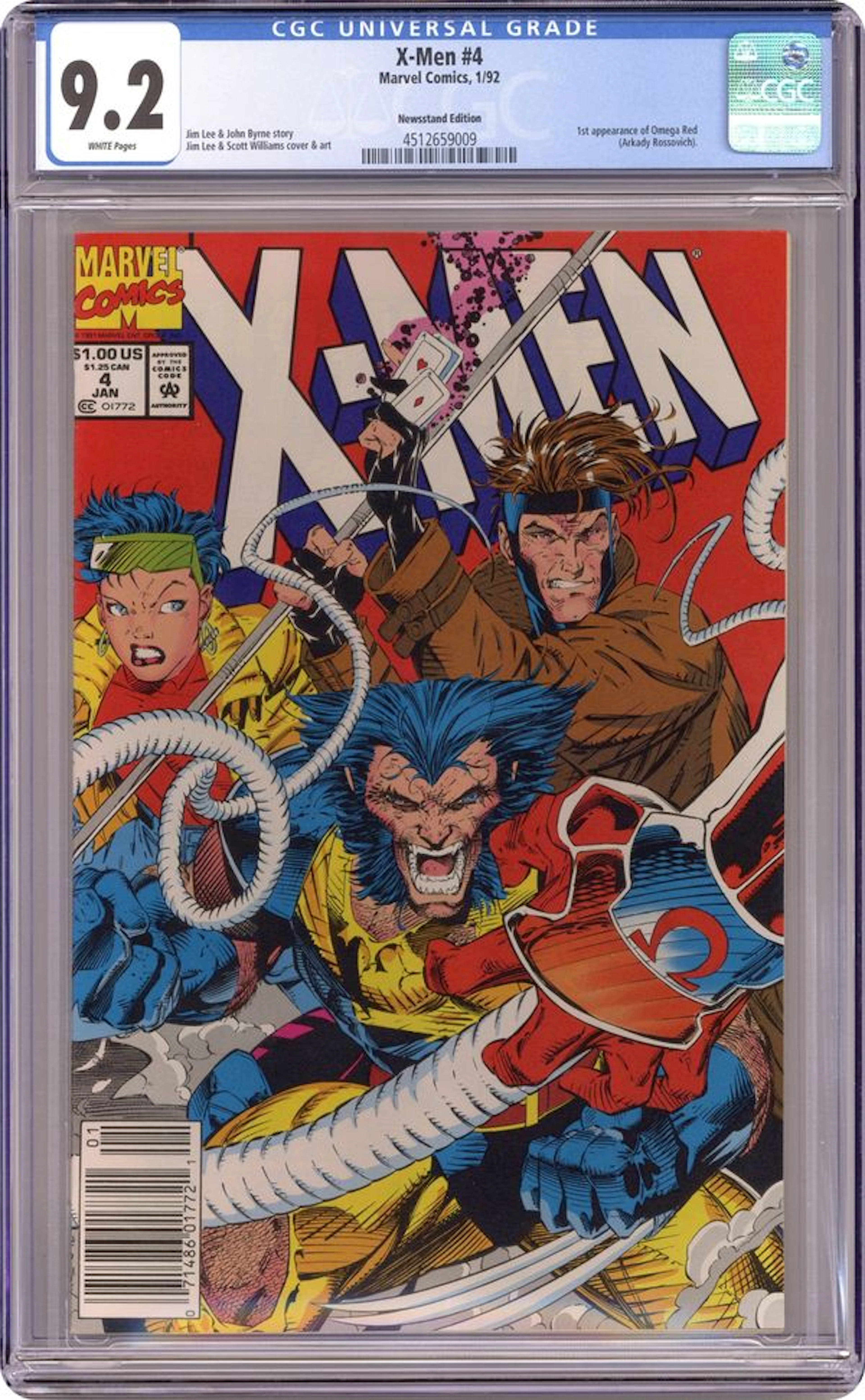 X-Men (1991 1st Series) 4N CGC 9.2