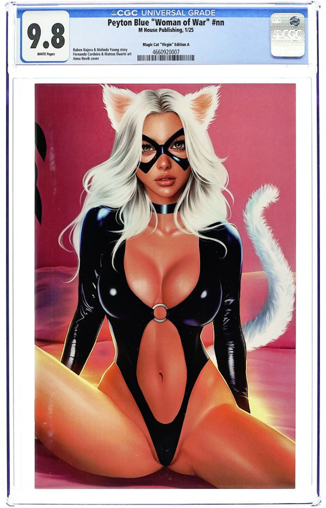 Peyton Blue Woman of War (2023 M House Publishing) 1BLACKCAT.NOVIK.A CGC 9.8