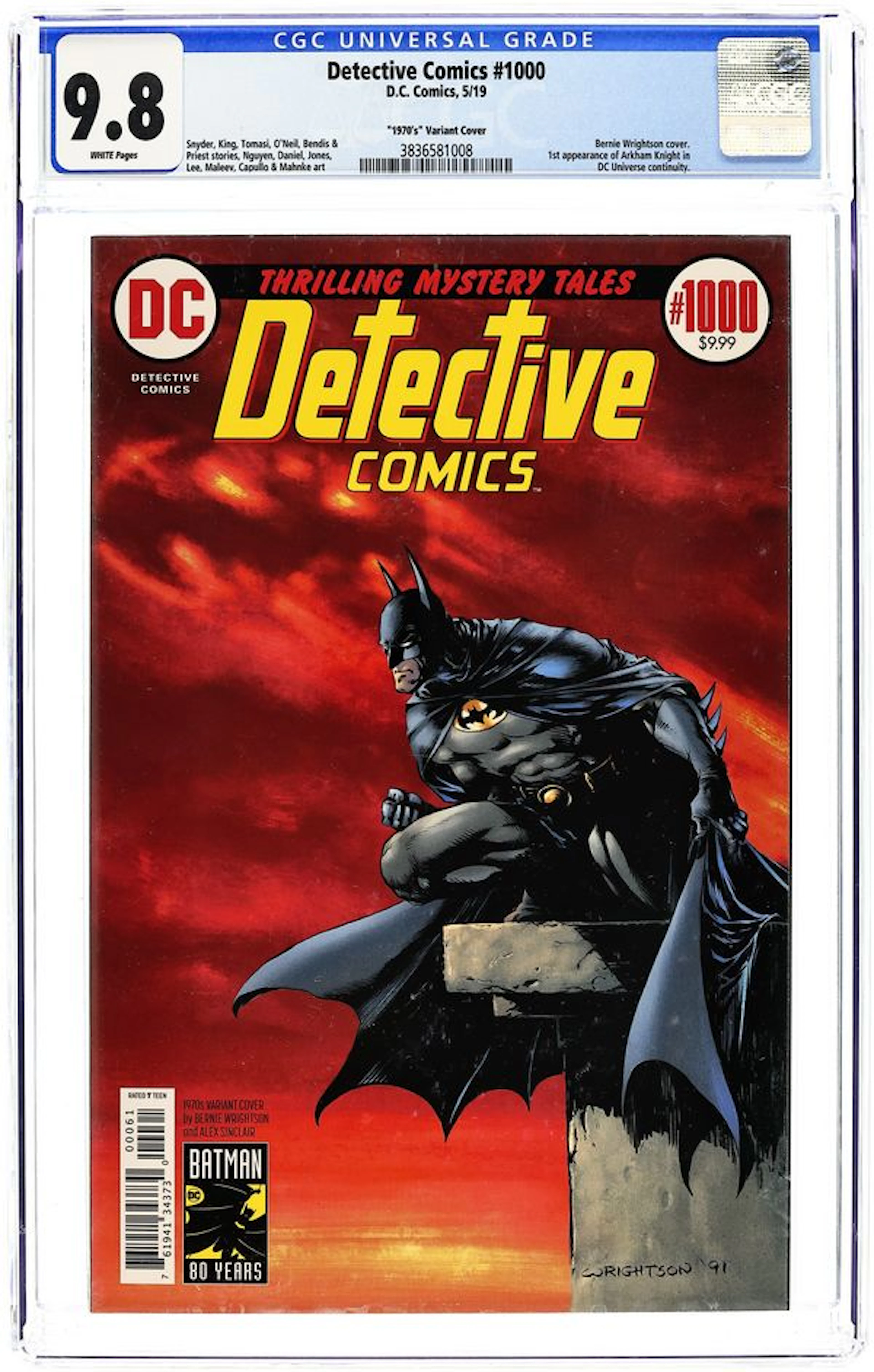 Detective Comics (2016 3rd Series) 1000F CGC 9.8