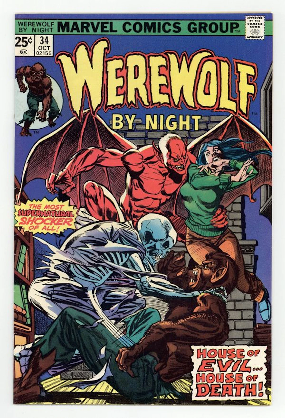 Werewolf by Night (1972 1st Series) 34 FN- 5.5
