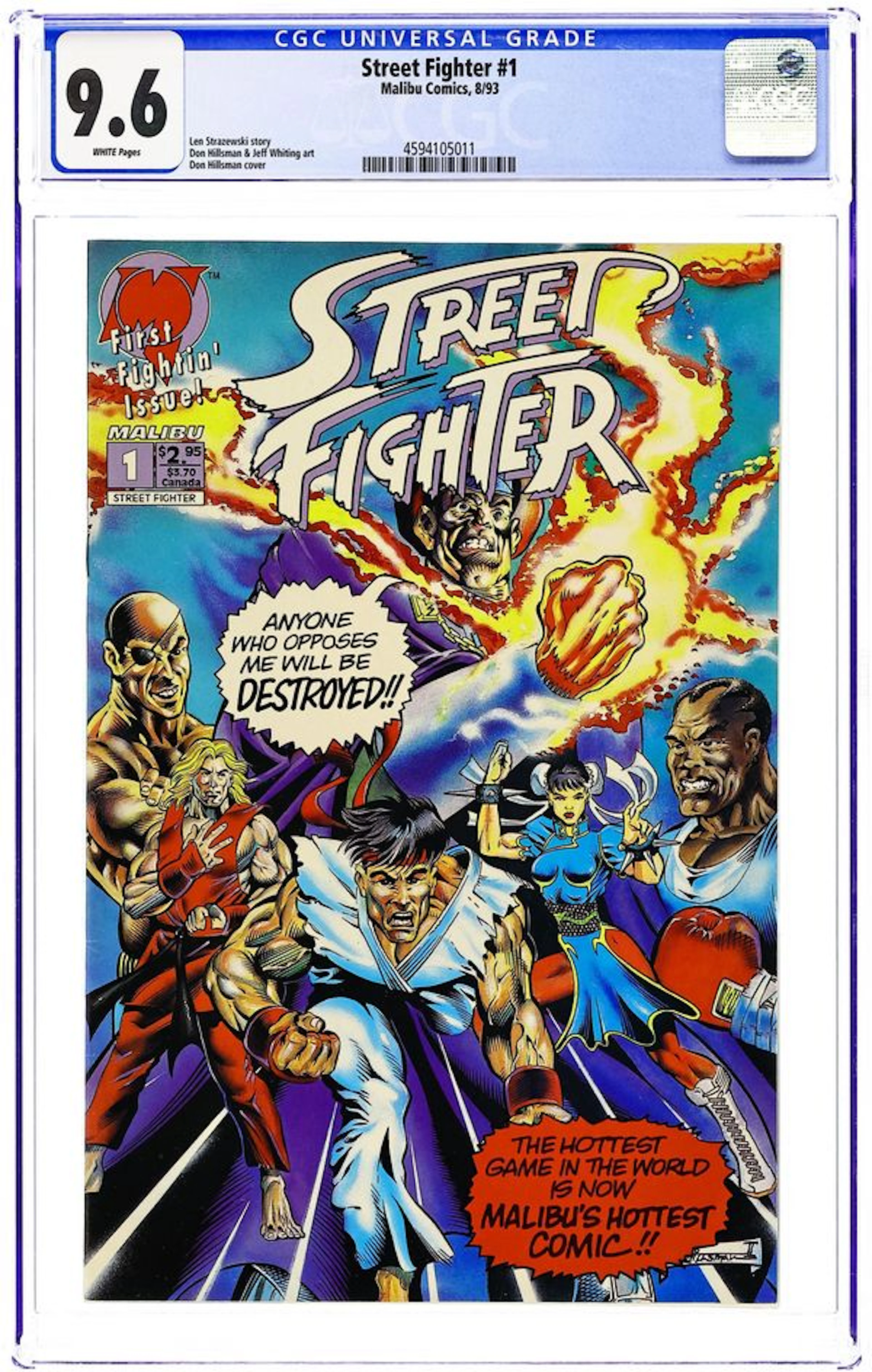 Street Fighter (1993 Malibu) 1 CGC 9.6