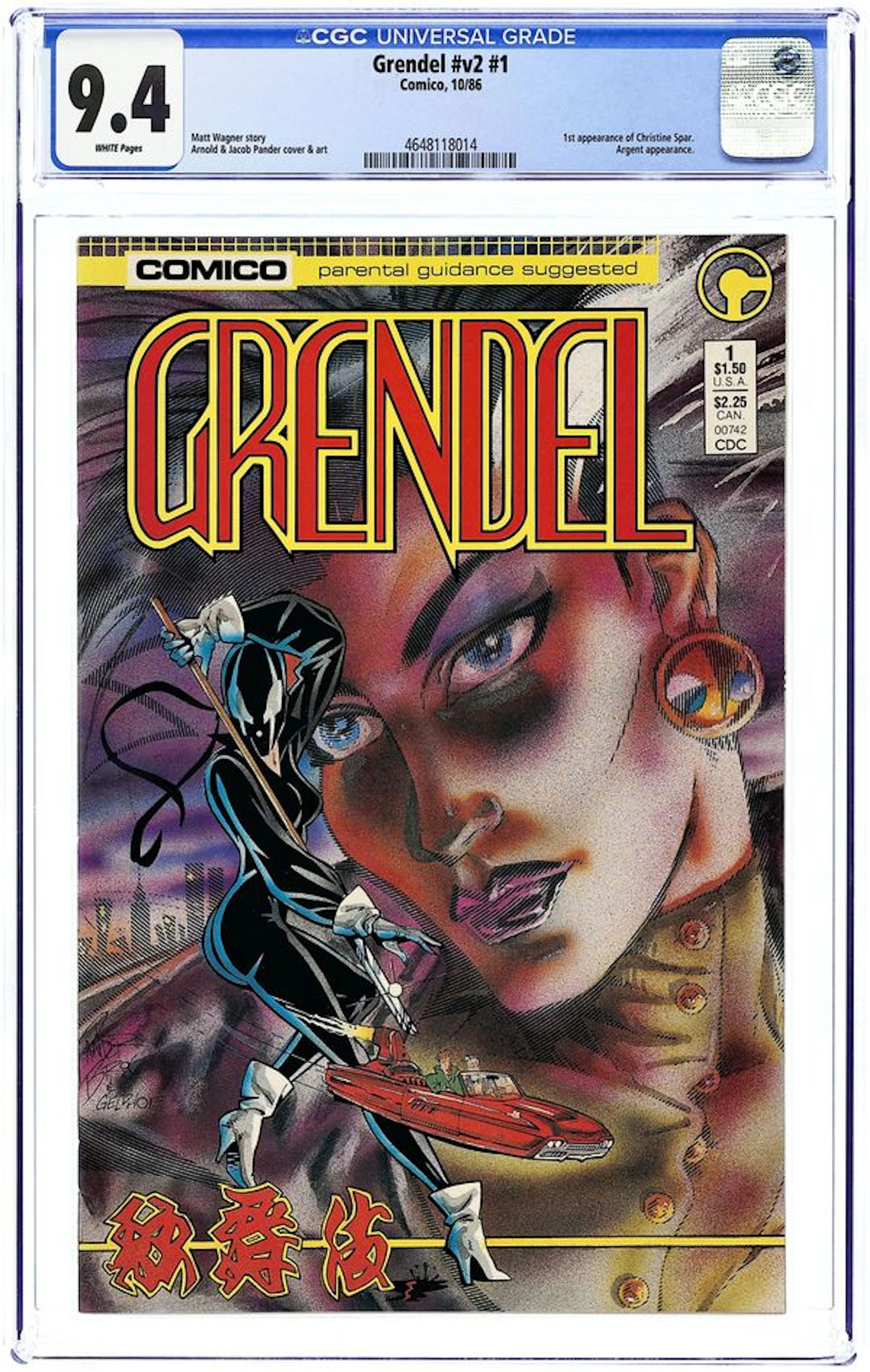 Grendel (1986 Comico) 1A.D CGC 9.4