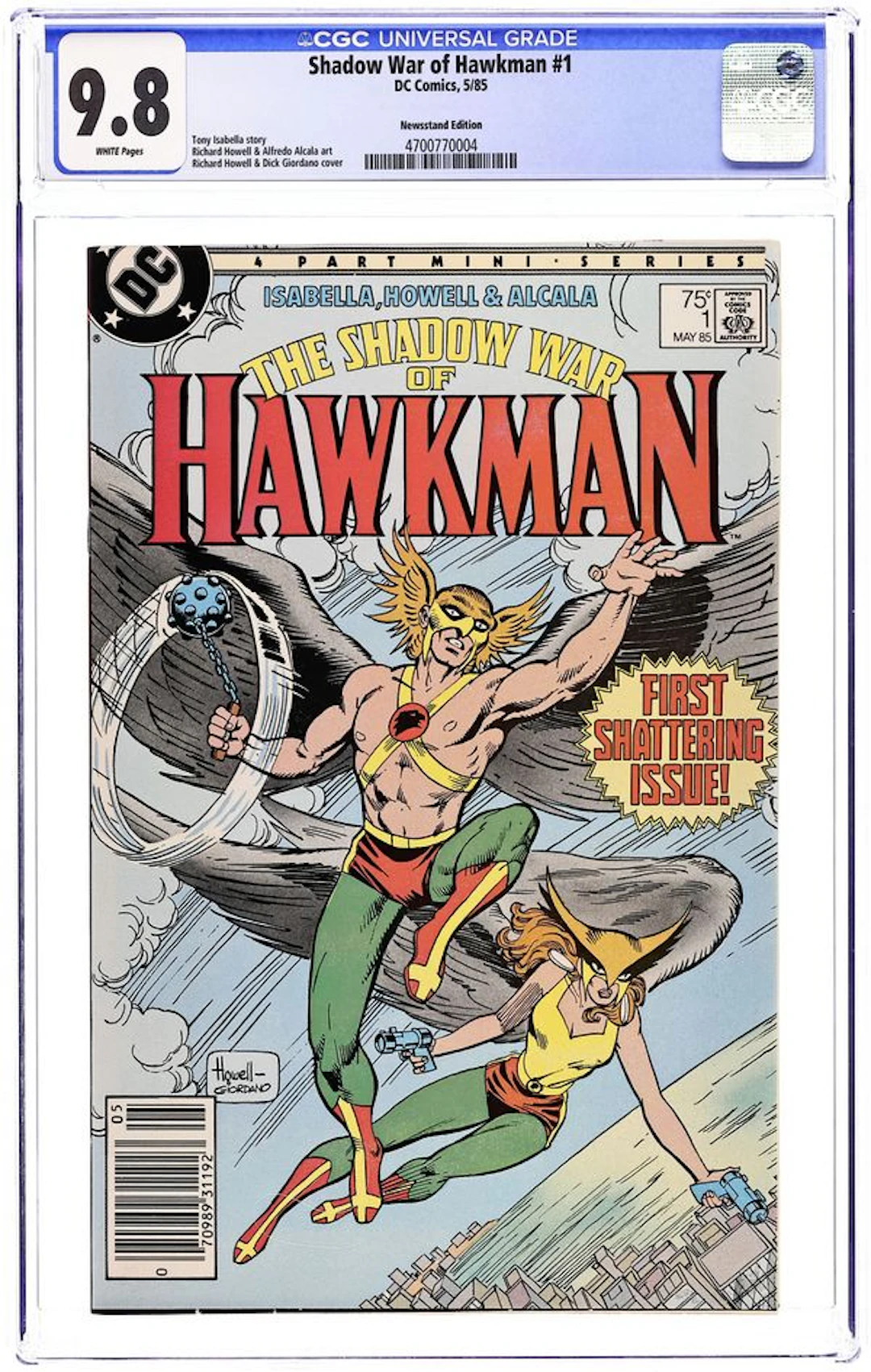 Shadow War of Hawkman (1985) 1N CGC 9.8