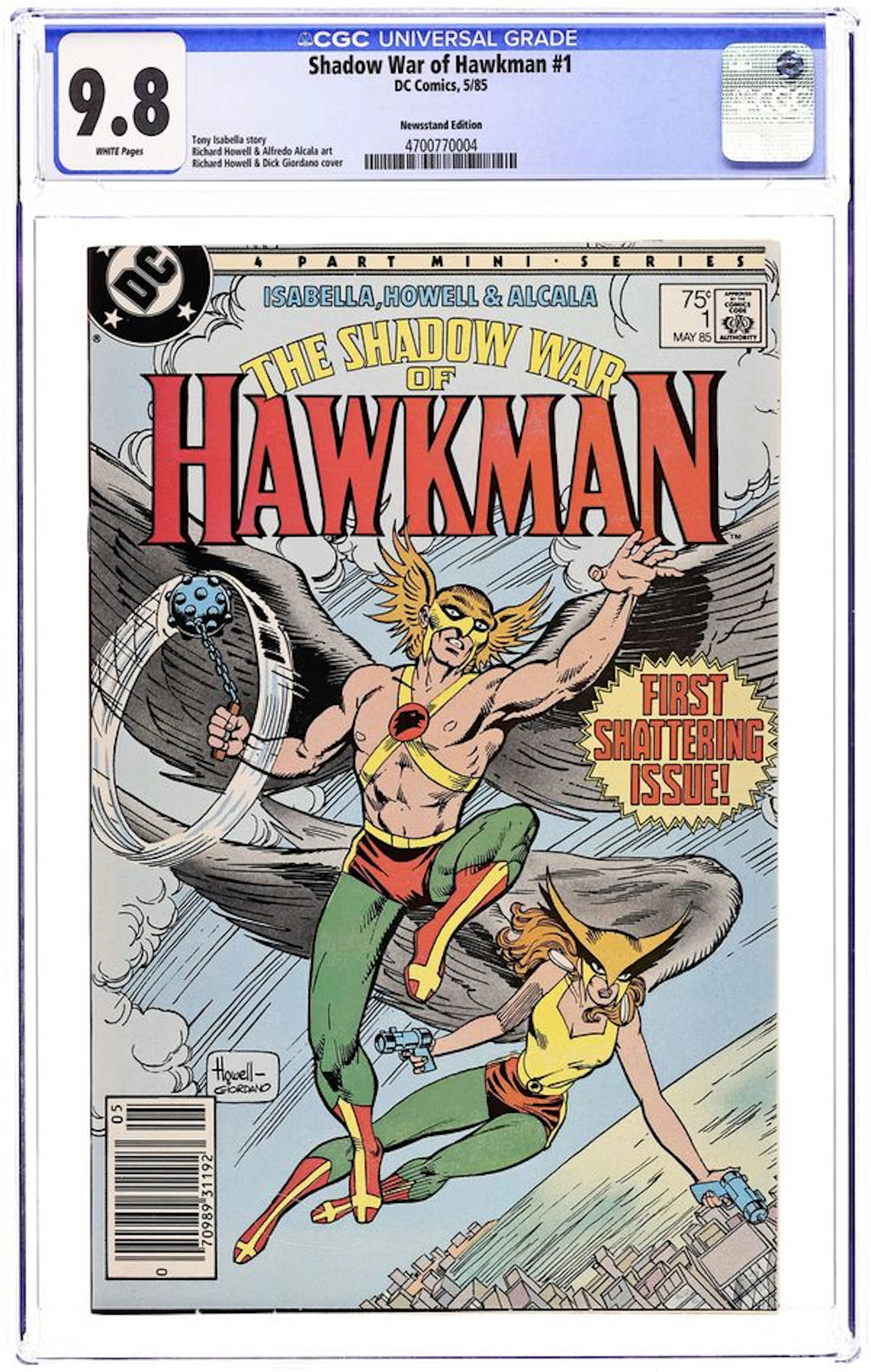 Shadow War of Hawkman (1985) 1N CGC 9.8