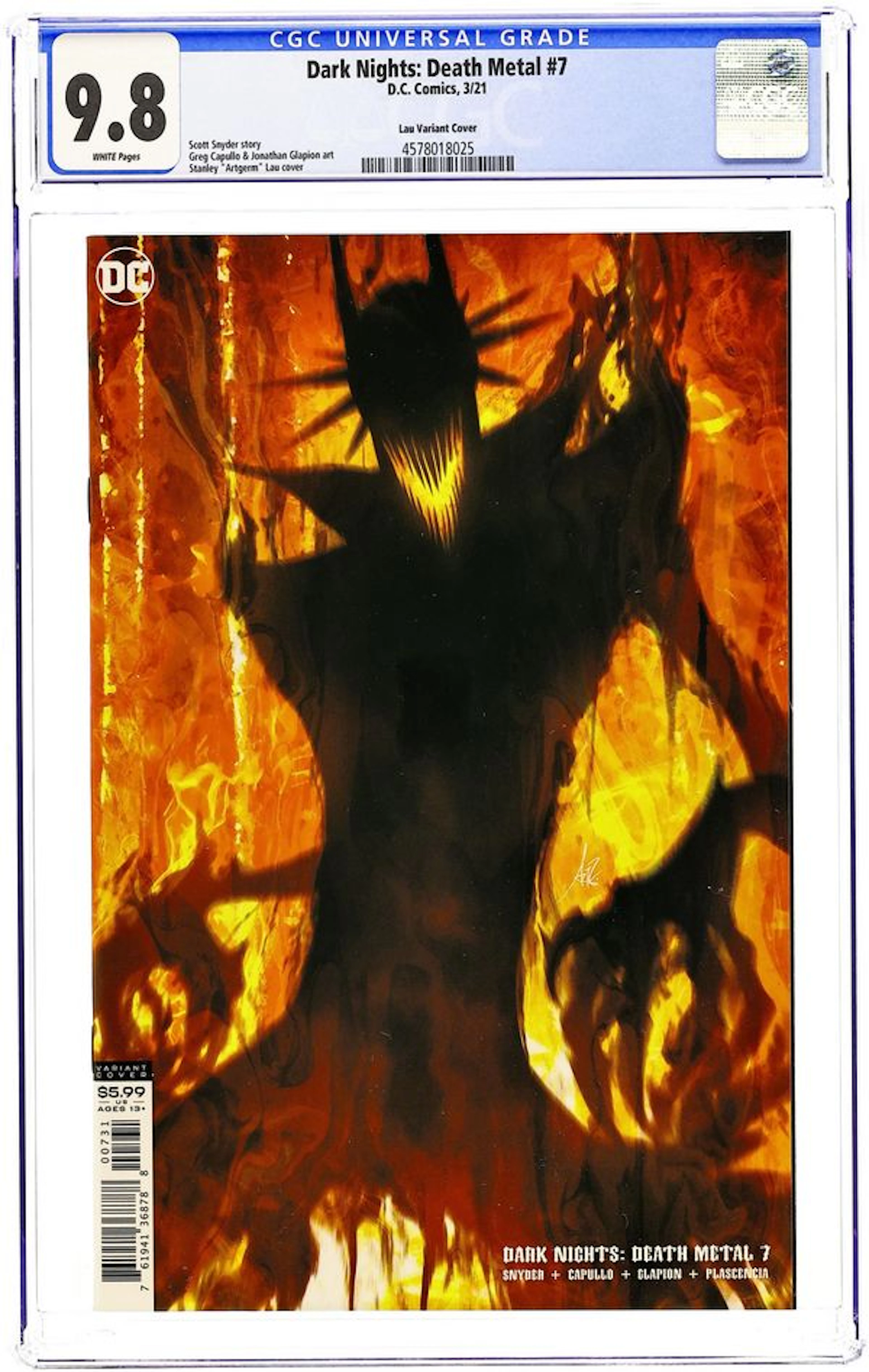 Dark Nights Death Metal (2020 DC) 7C CGC 9.8