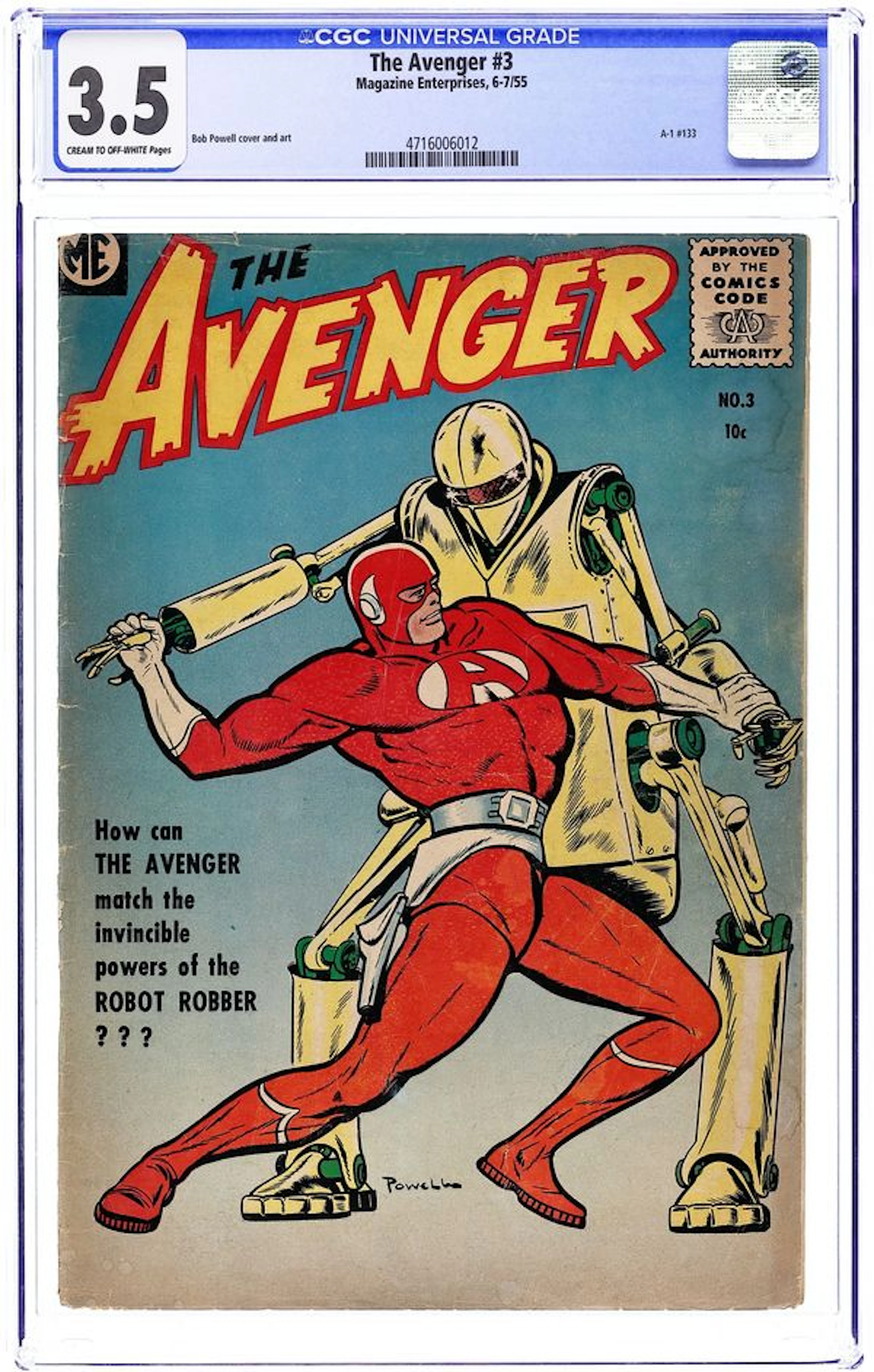 Avenger, The (1955 ME) 3 CGC 3.5