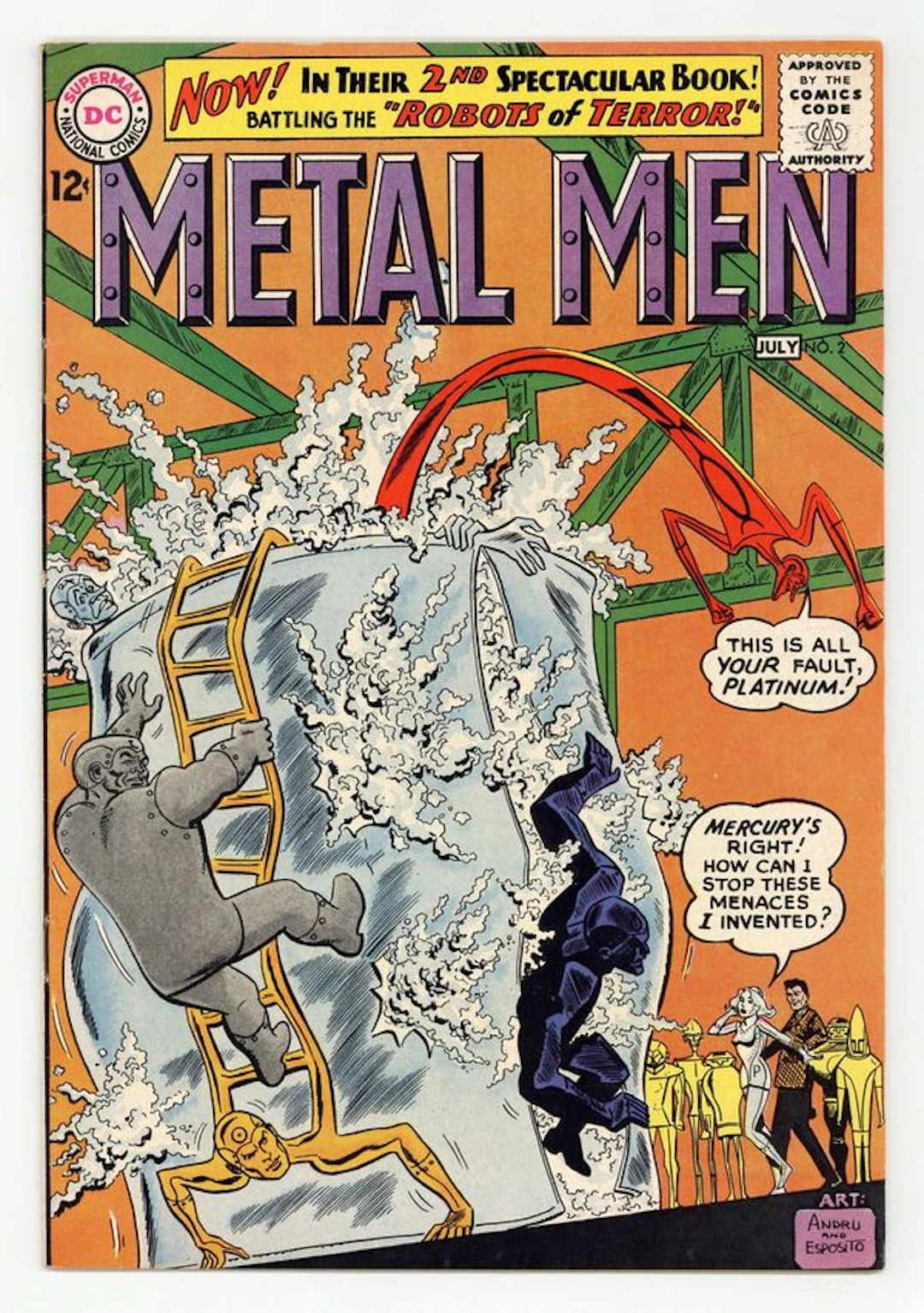 Metal Men (1963 1st Series) 2 FN 6.0
