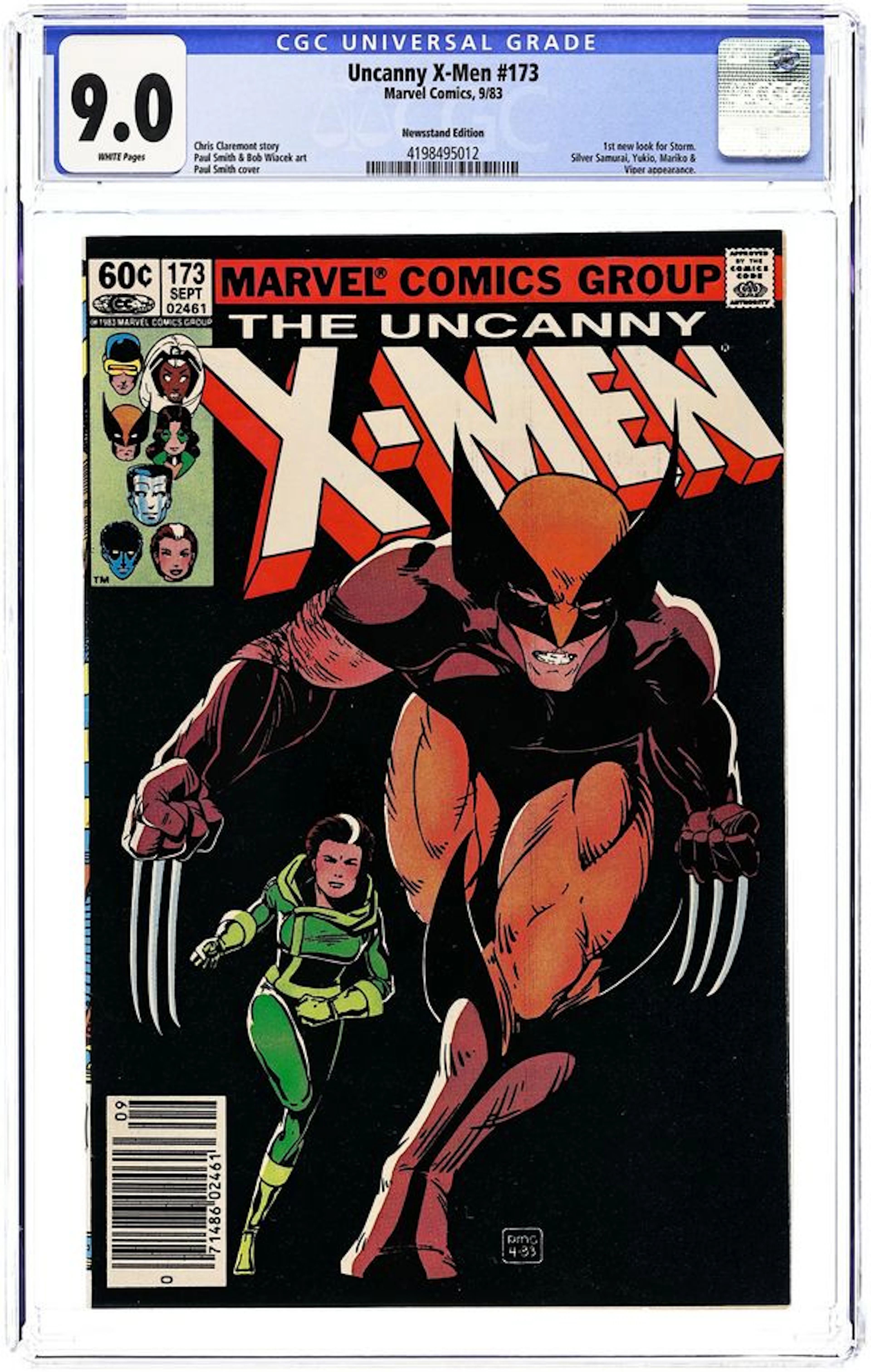 Uncanny X-Men (1963 1st Series) 173N CGC 9.0