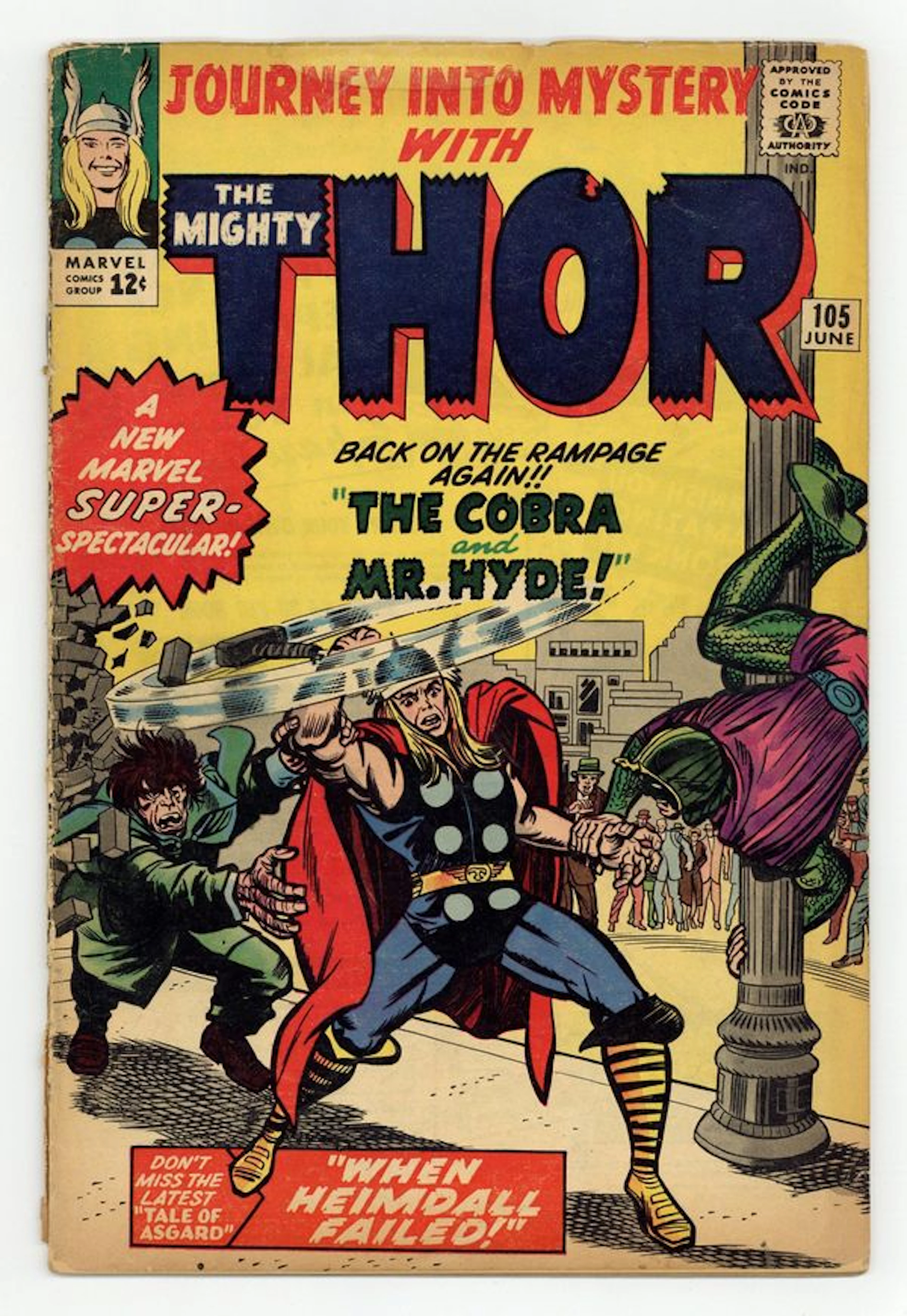 Thor (1962 Marvel 1st Series Journey Into Mystery) 105 GD- 1.8