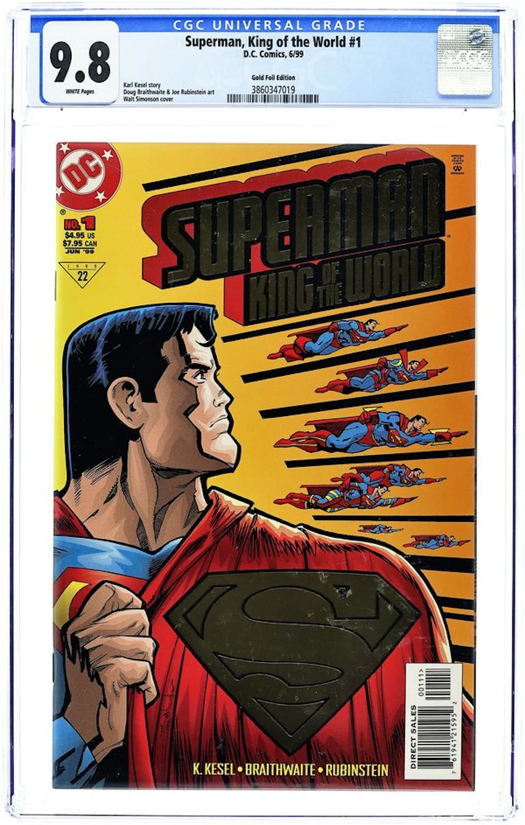 Superman King of the World (1999) 1 CGC 9.8