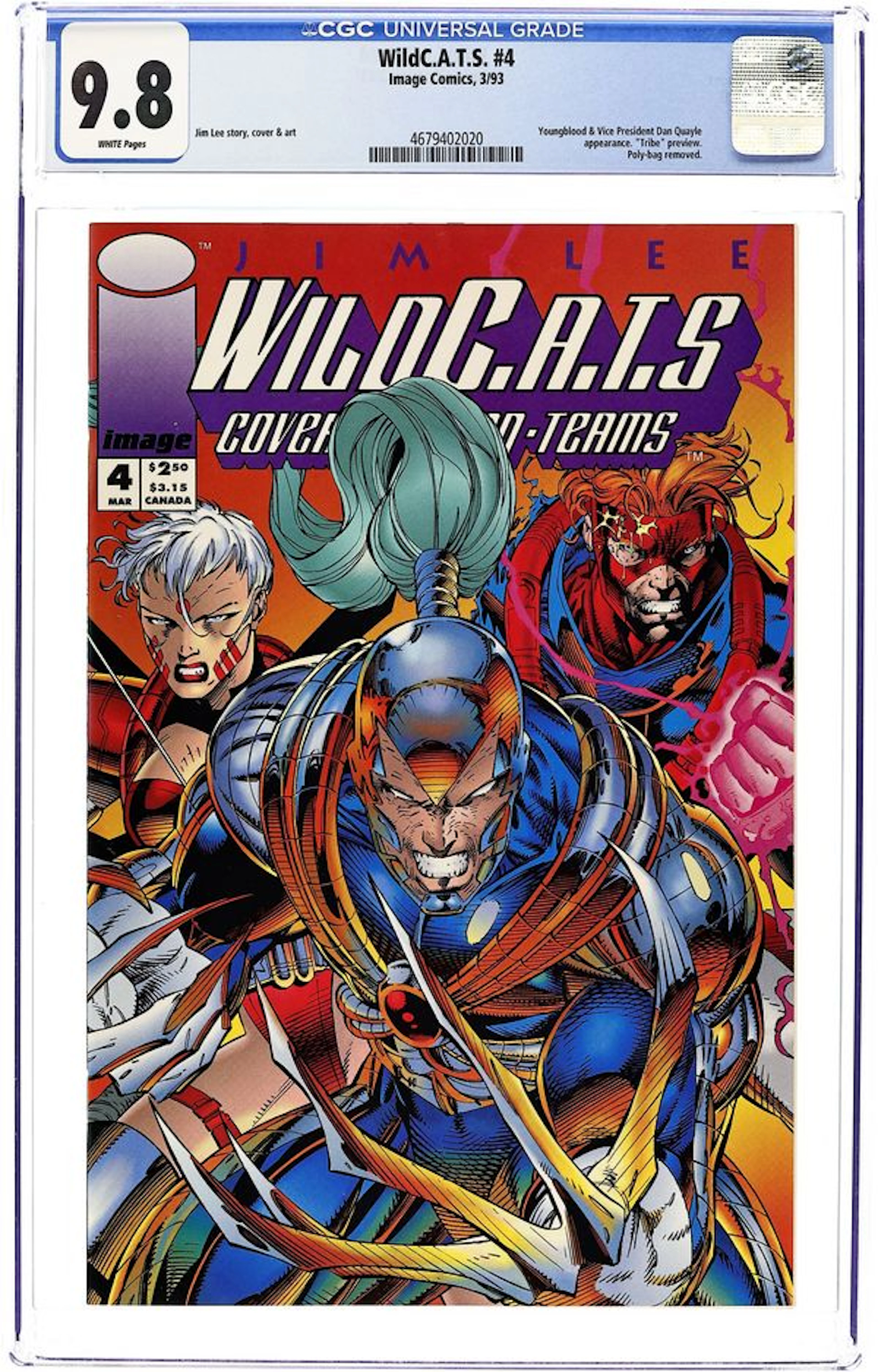 Wildcats Covert Action Teams (1992 Image) 4 CGC 9.8