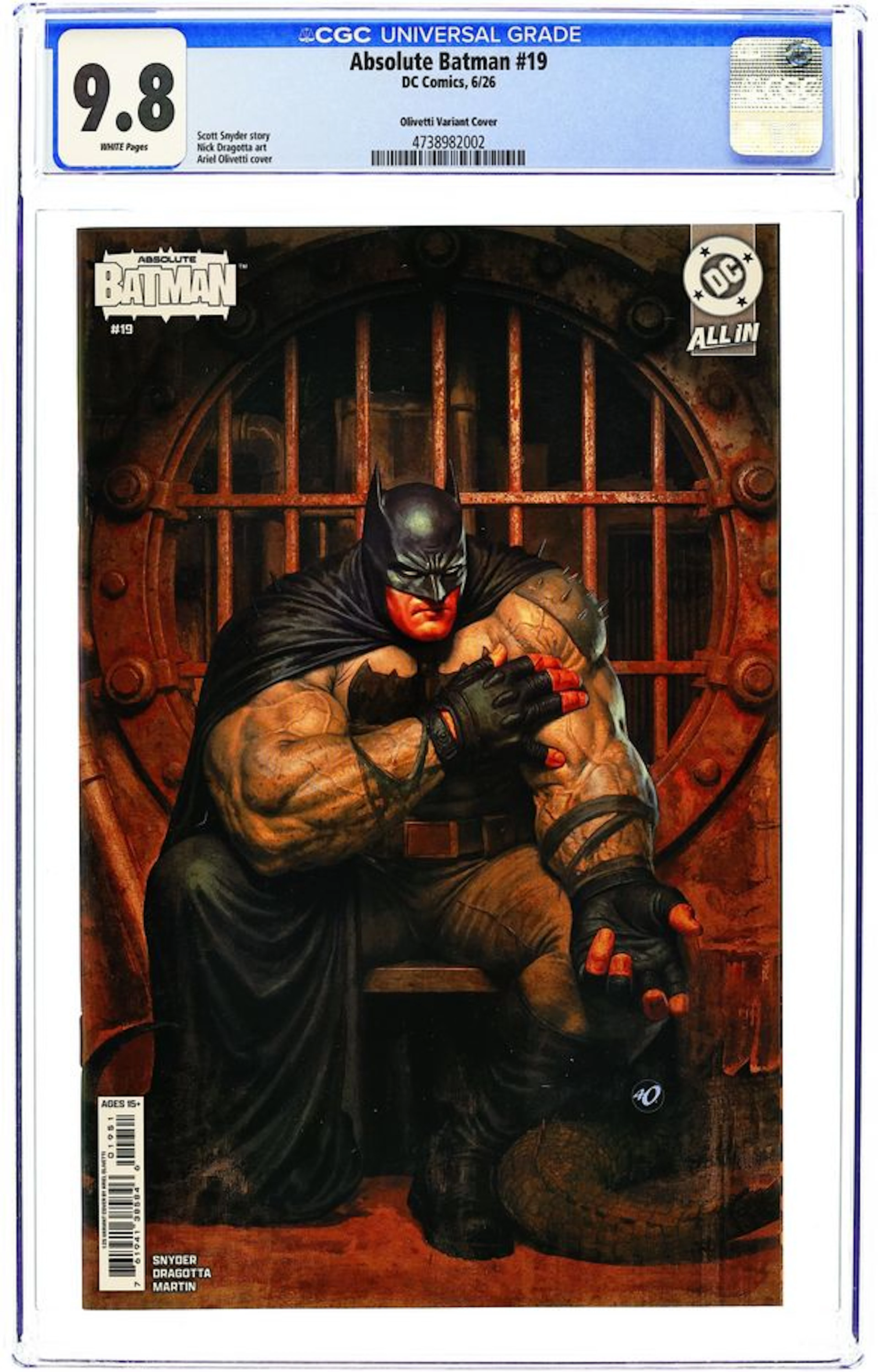Absolute Batman (2024 DC) 19E CGC 9.8