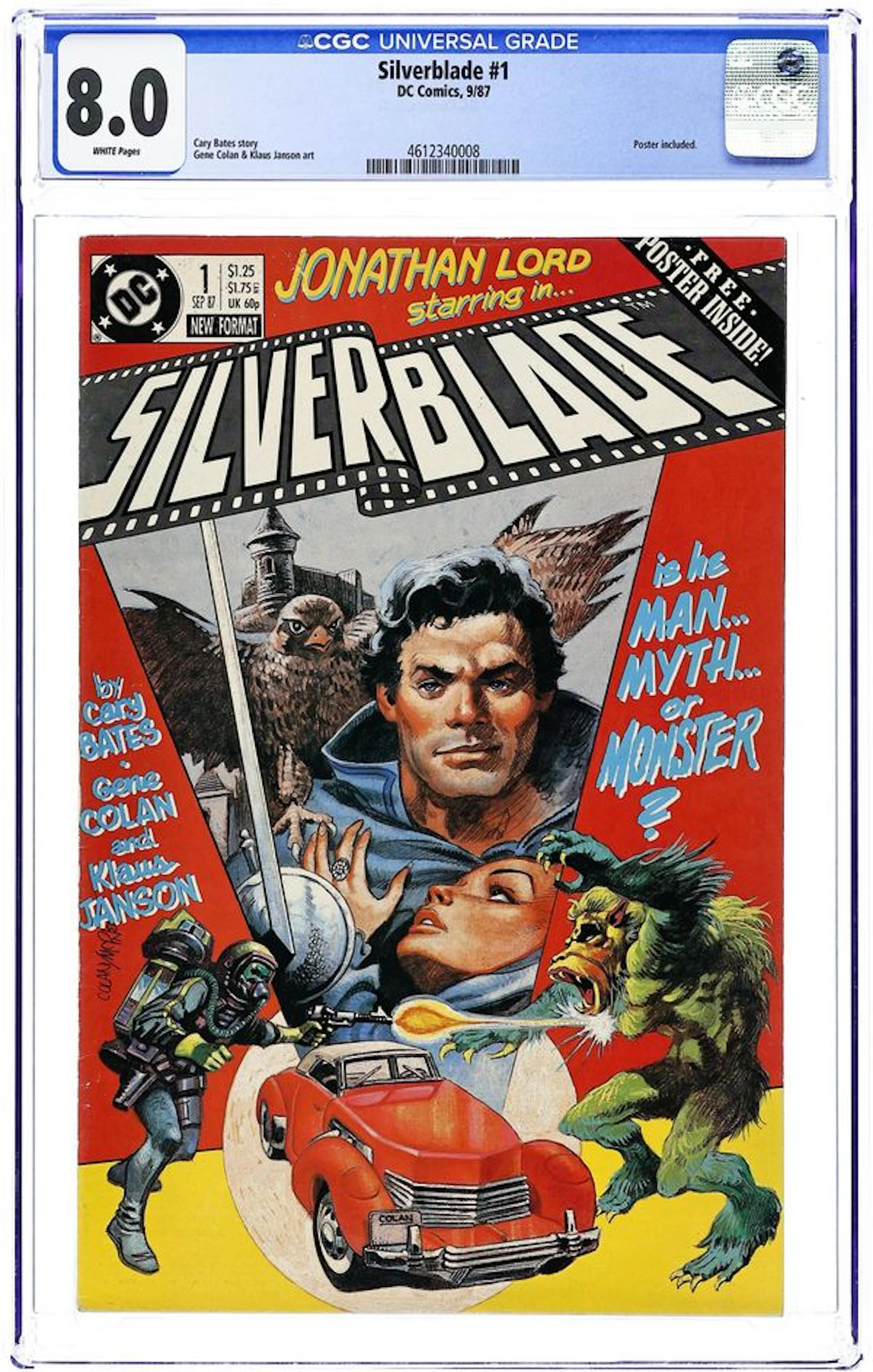 Silverblade (1987) 1 CGC 8.0
