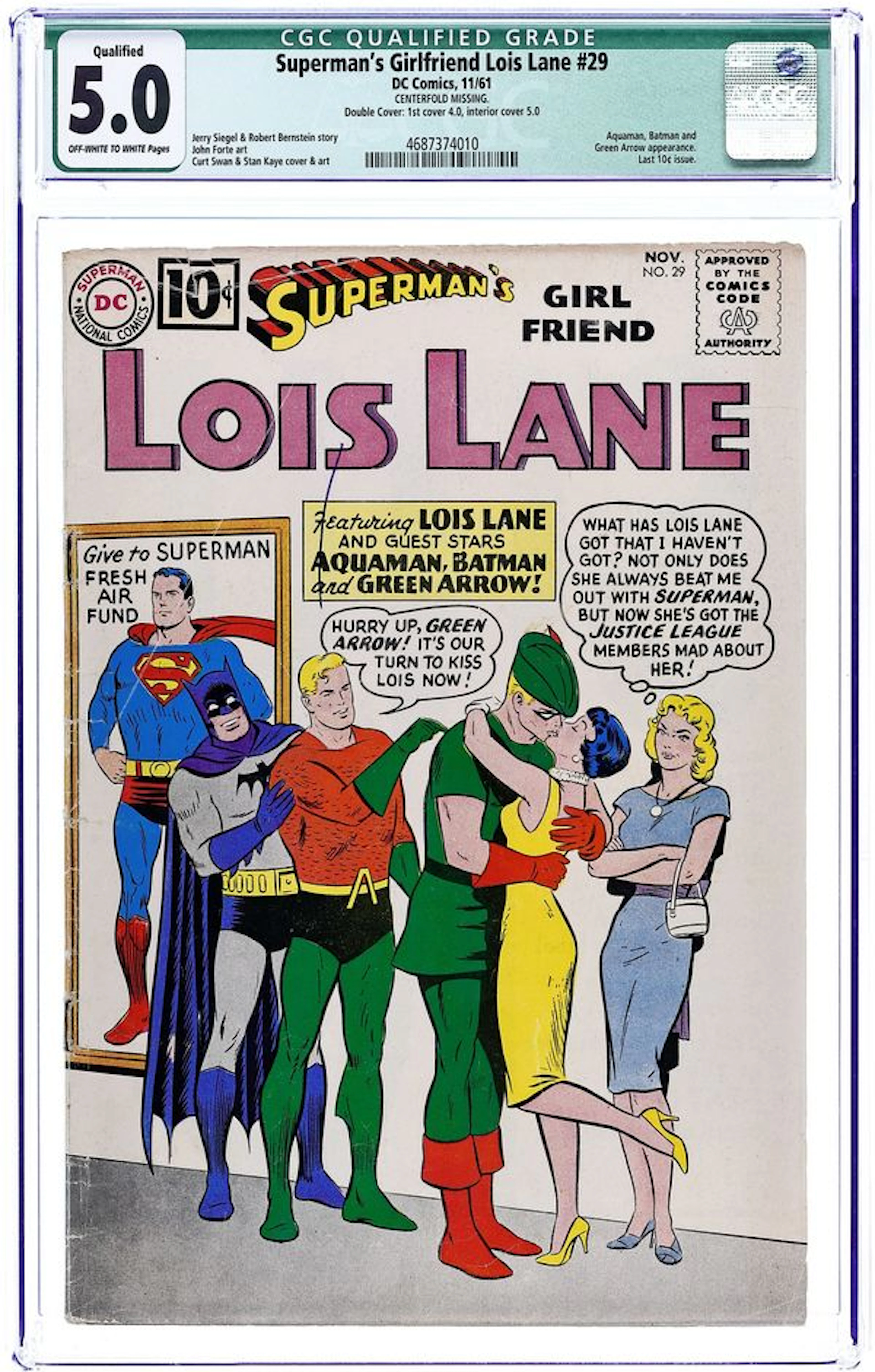 Superman's Girlfriend Lois Lane (1958) 29 CGC 5.0 Qualified