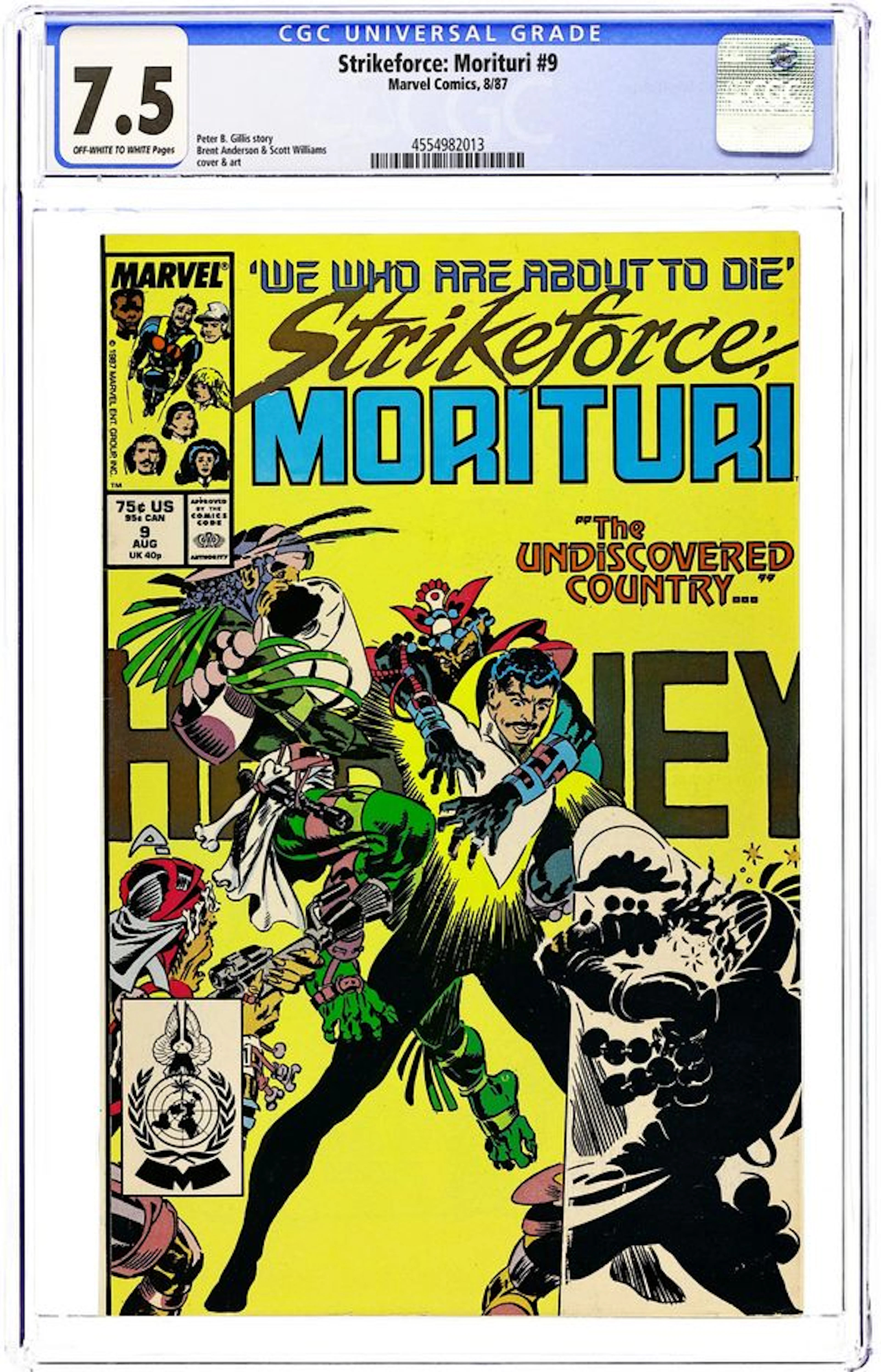 Strikeforce Morituri (1986) 9 CGC 7.5