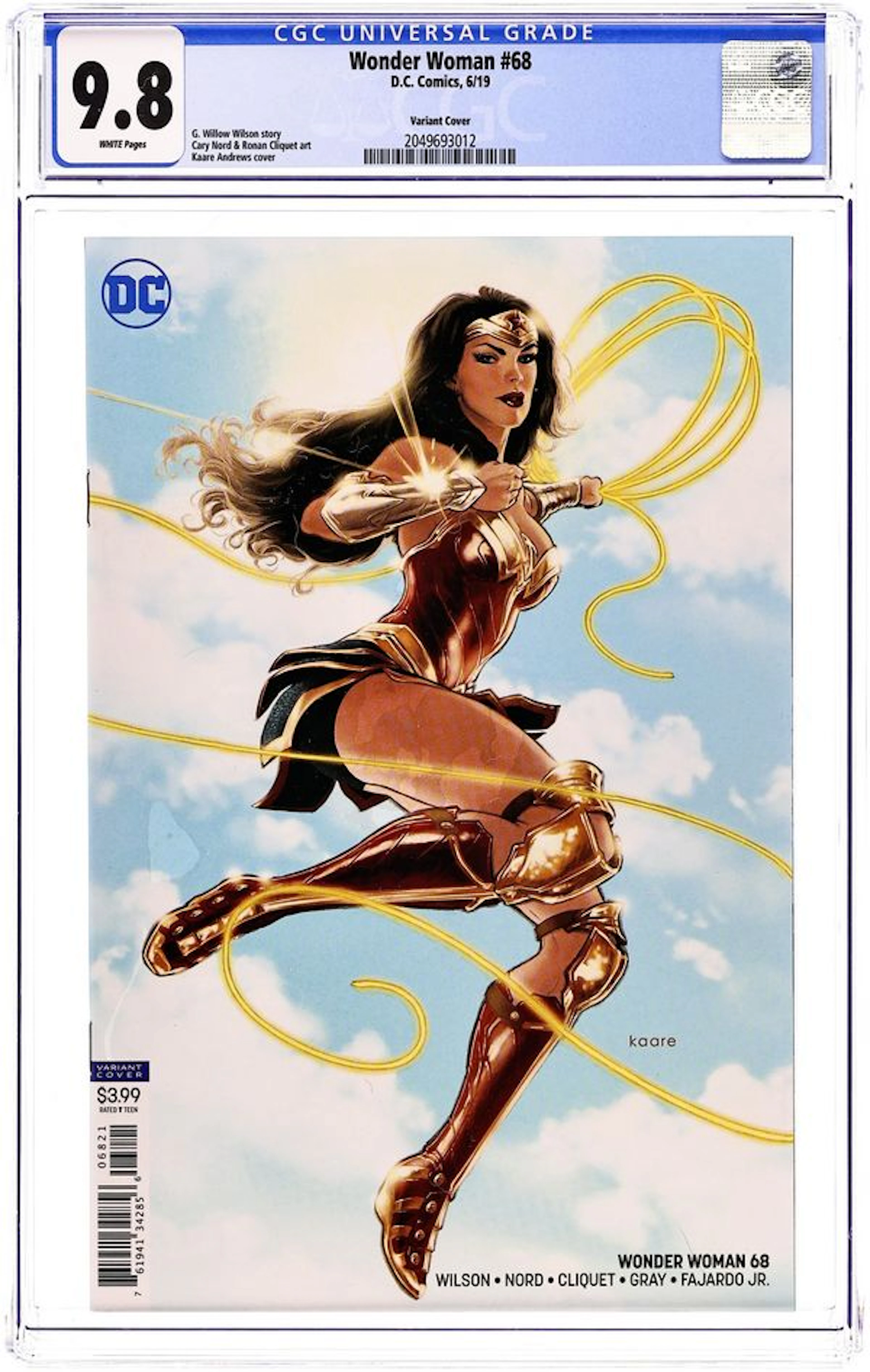 Wonder Woman (2016 5th Series) 68B CGC 9.8