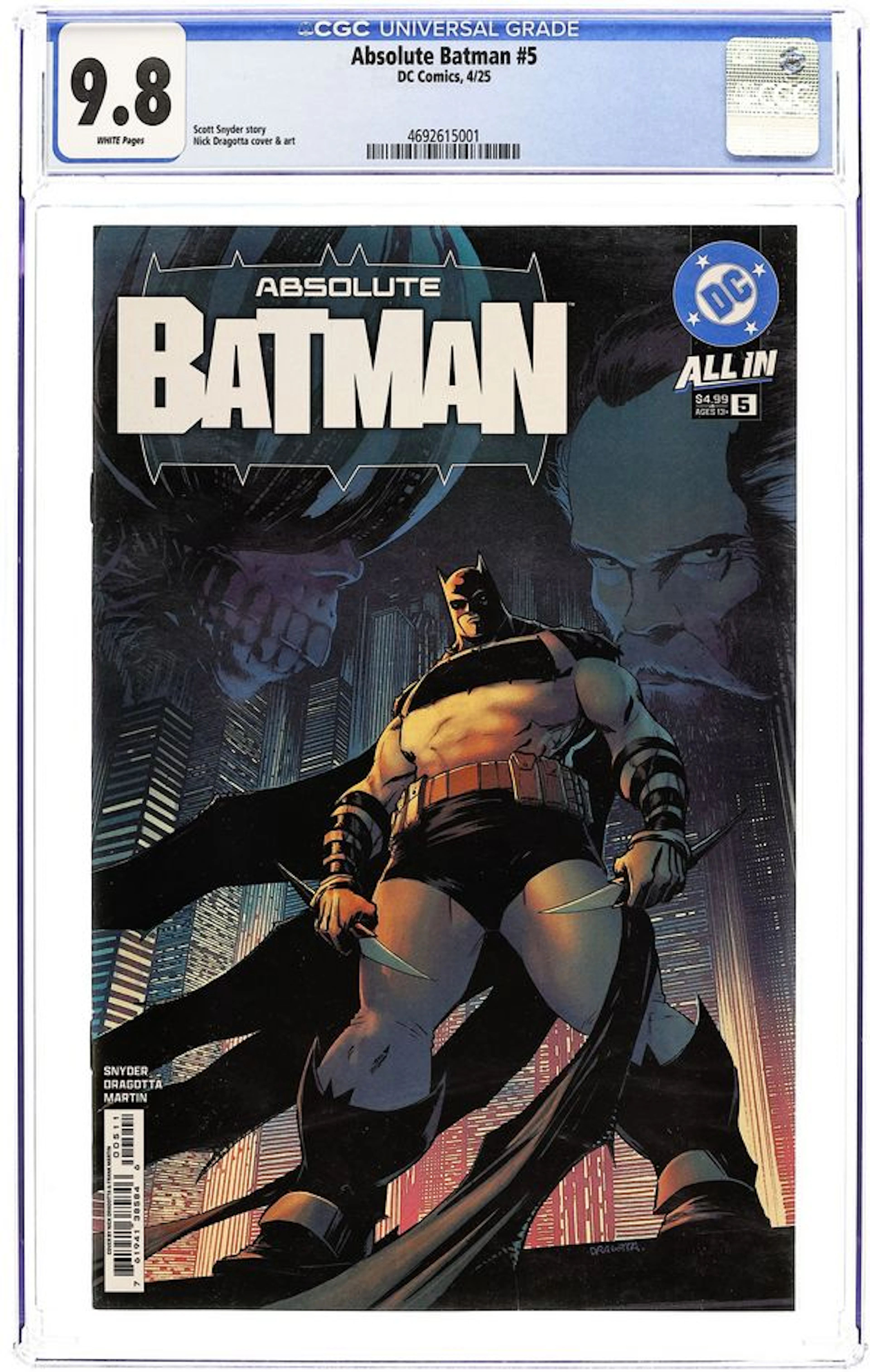 Absolute Batman (2024 DC) 5A CGC 9.8