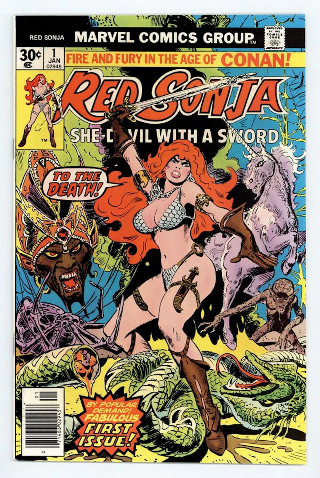 Red Sonja (1977 1st Marvel Series) 1 VF 8.0