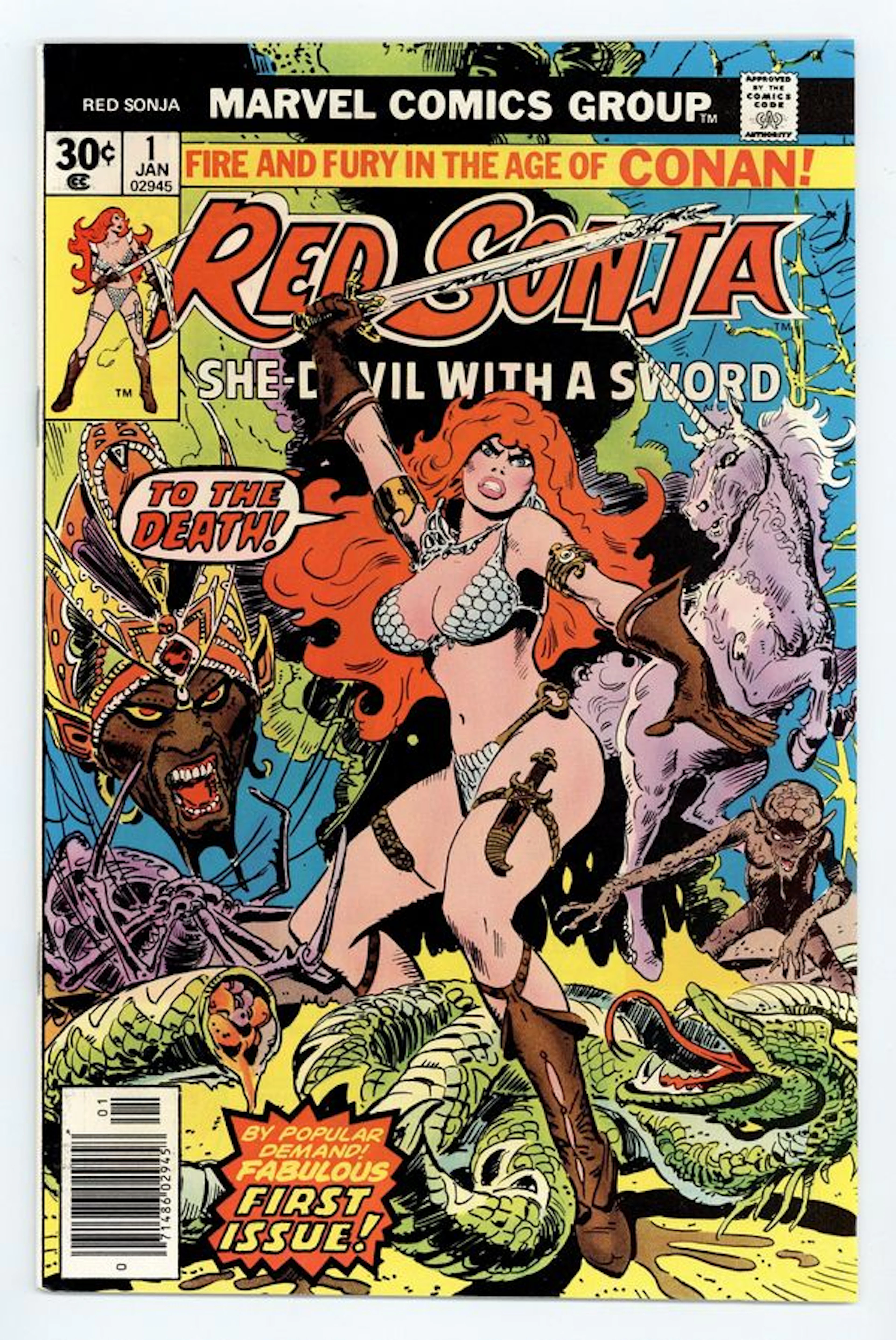 Red Sonja (1977 1st Marvel Series) 1 VF 8.0