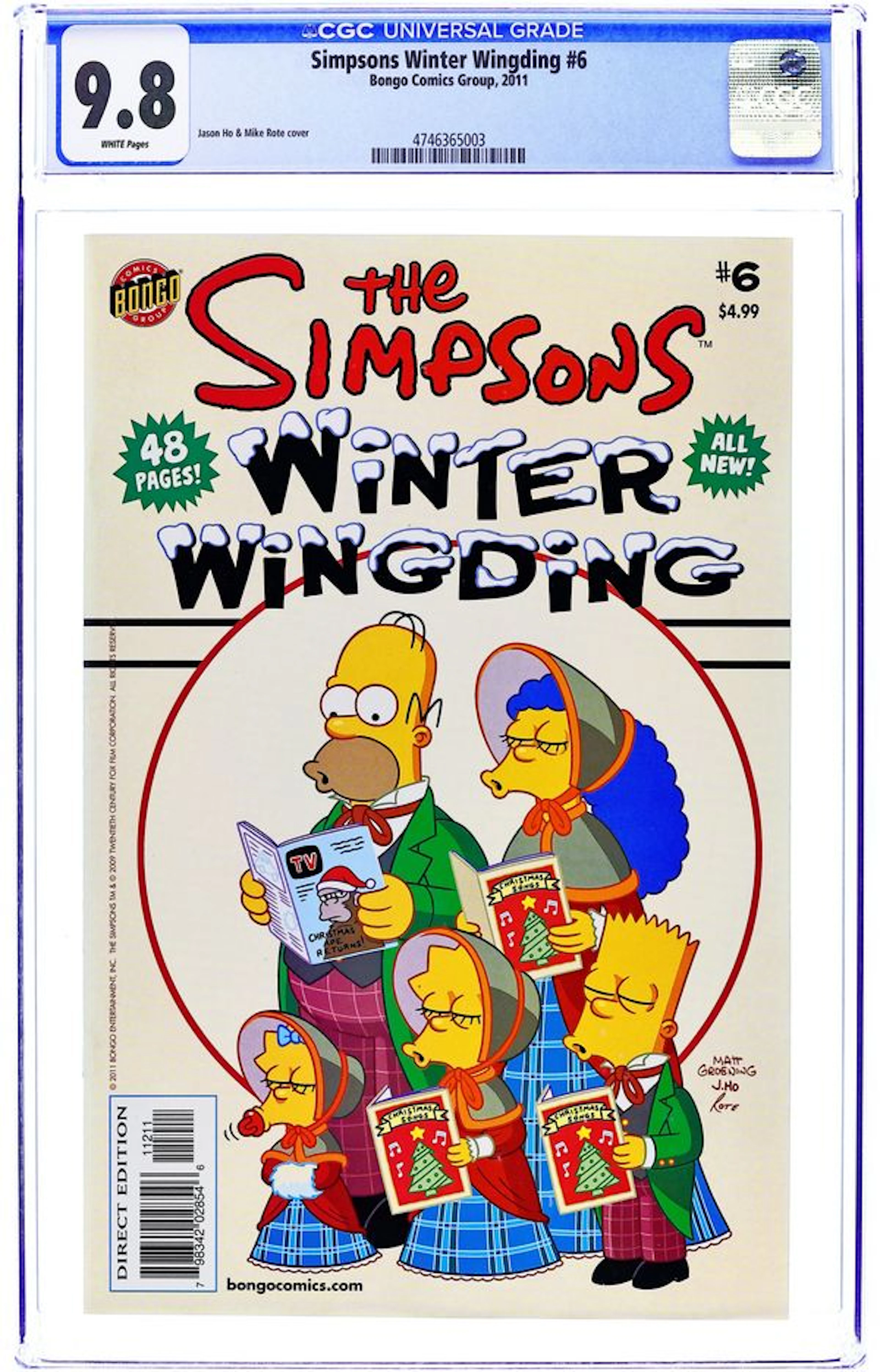 Simpsons Winter Wingding (2006) 6 CGC 9.8