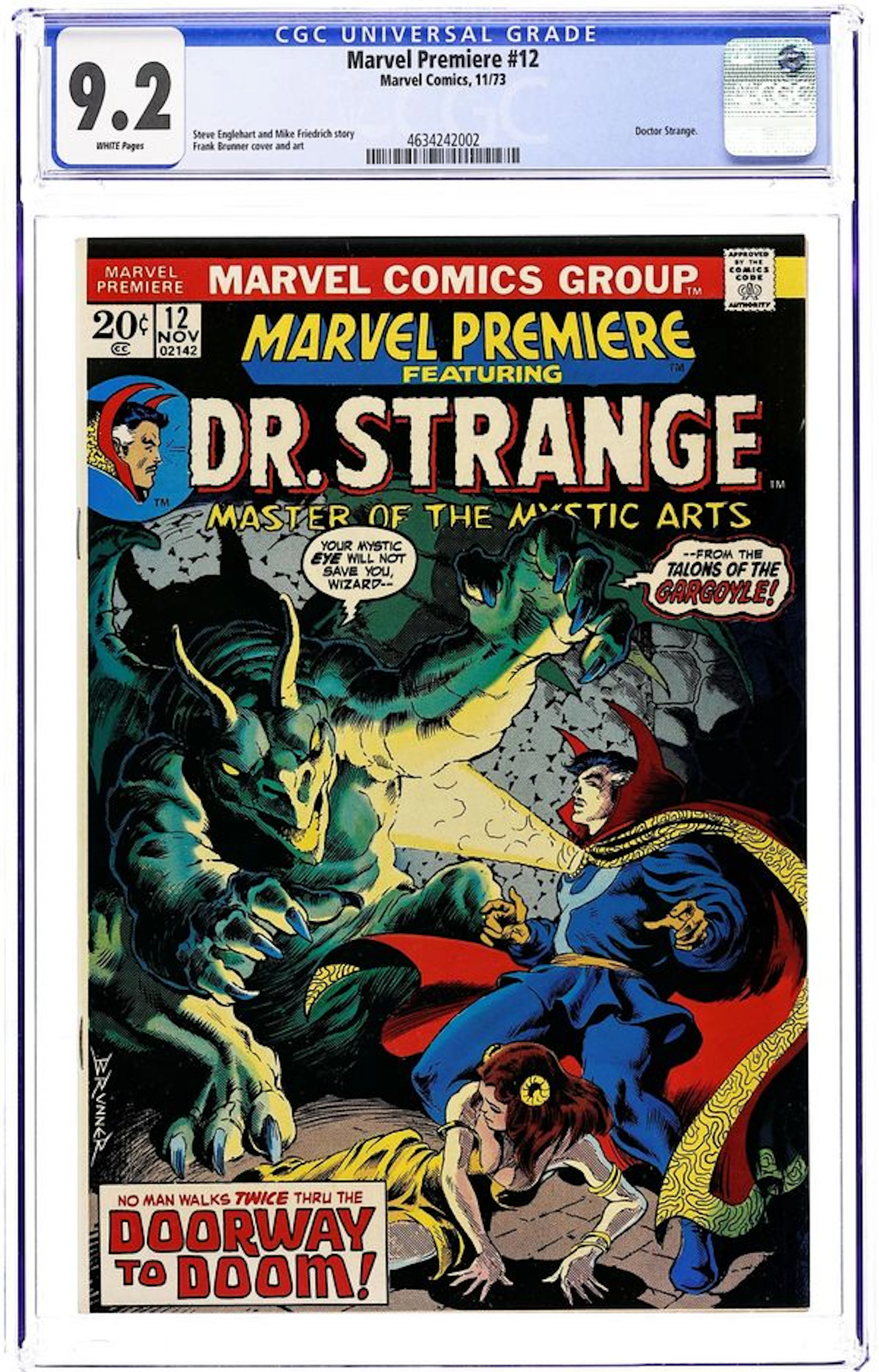 Marvel Premiere (1972) 12 CGC 9.2