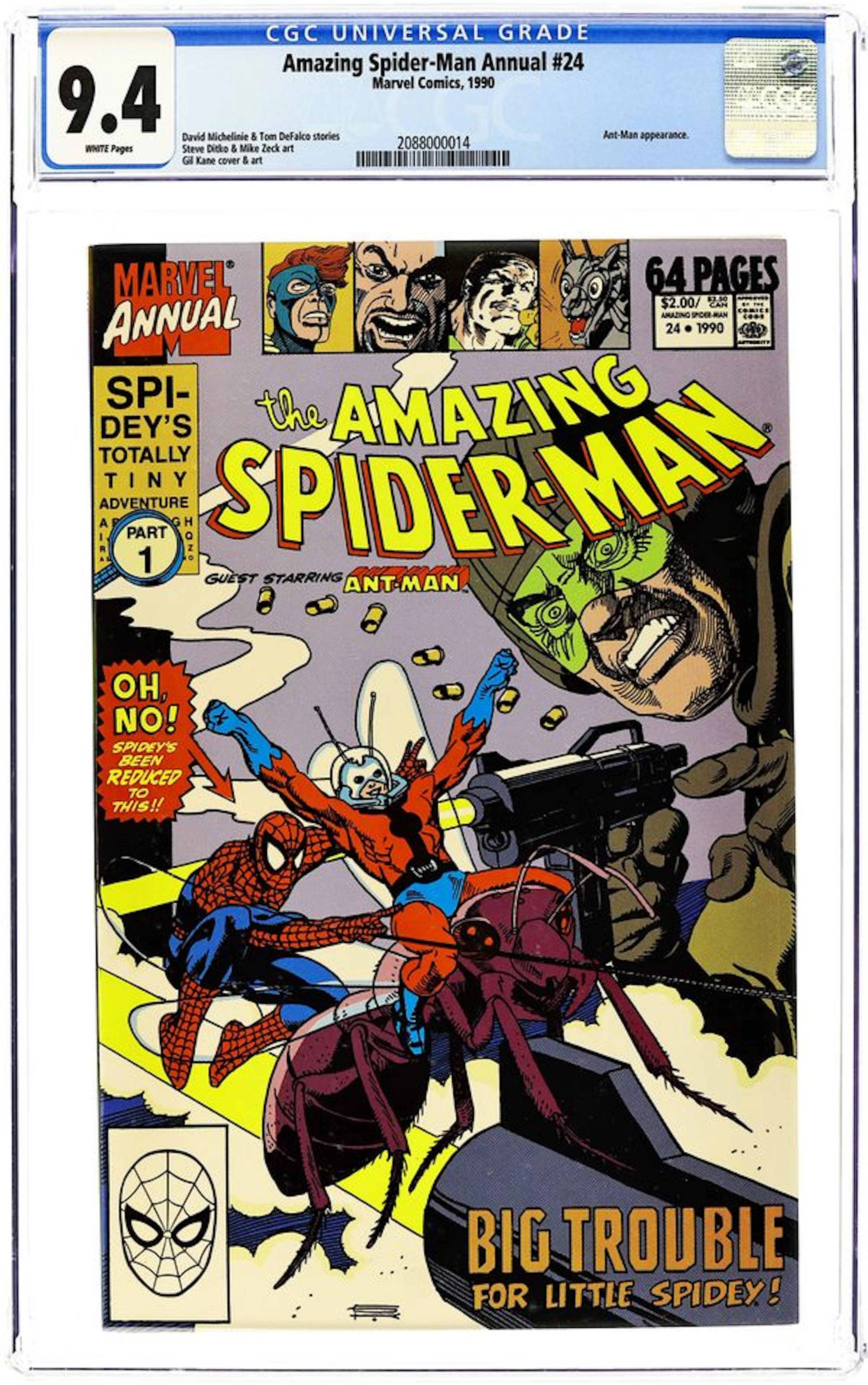 Amazing Spider-Man (1963 1st Series) Annual 24 CGC 9.4