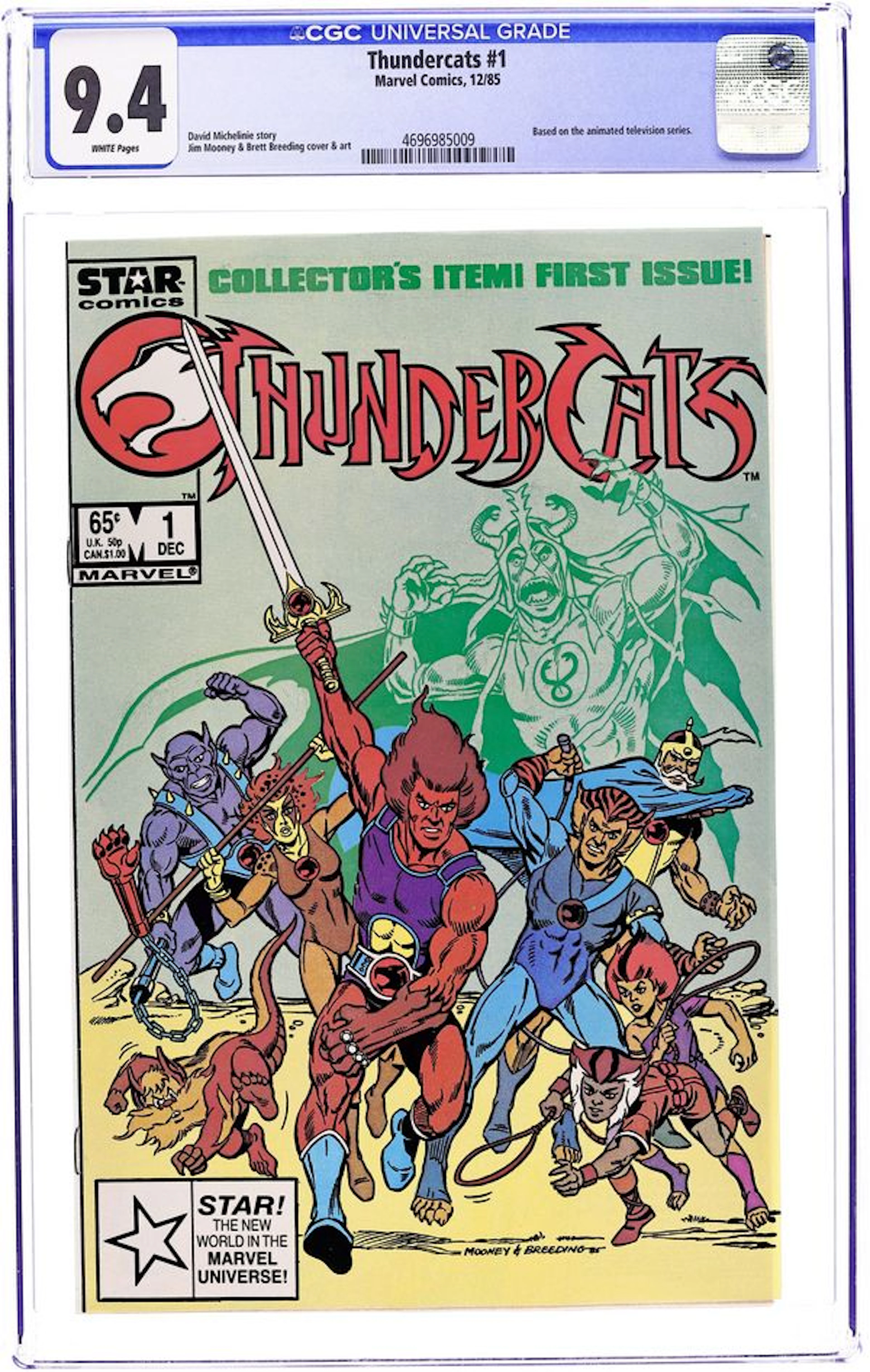 Thundercats (1985 1st Series Marvel) 1 CGC 9.4