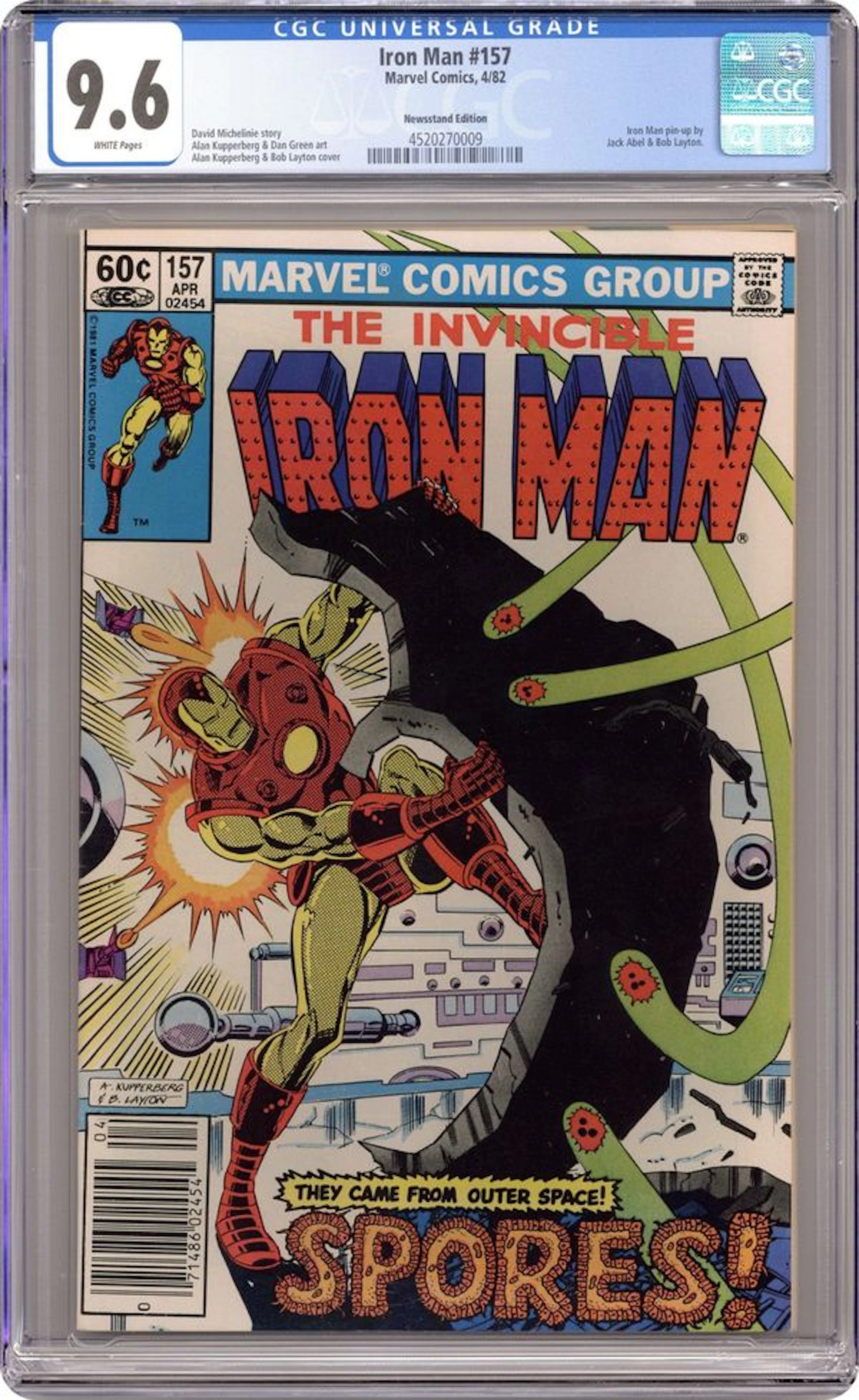 Iron Man (1968 1st Series) 157N CGC 9.6